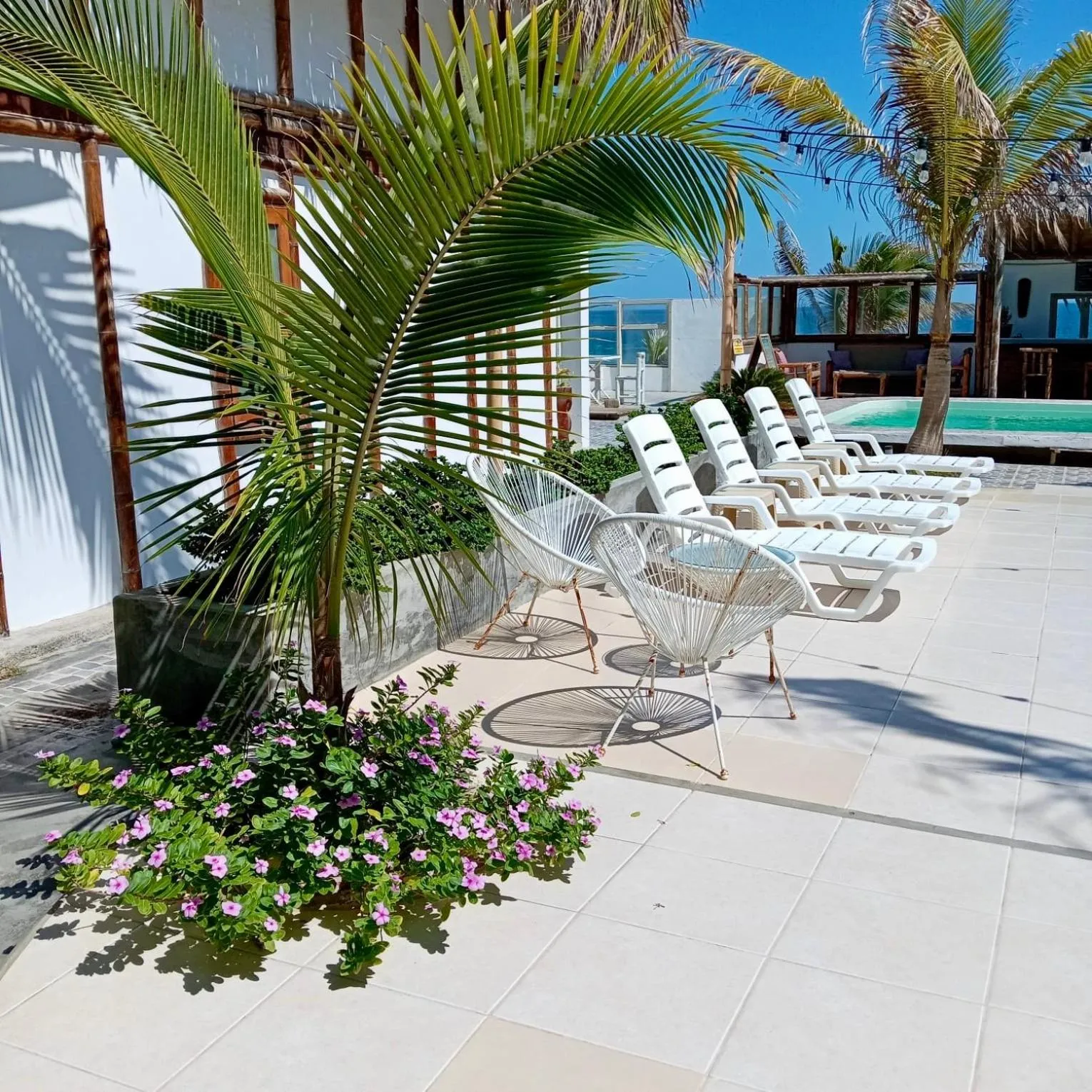 Seating area in Hotel Puerto Antiguo