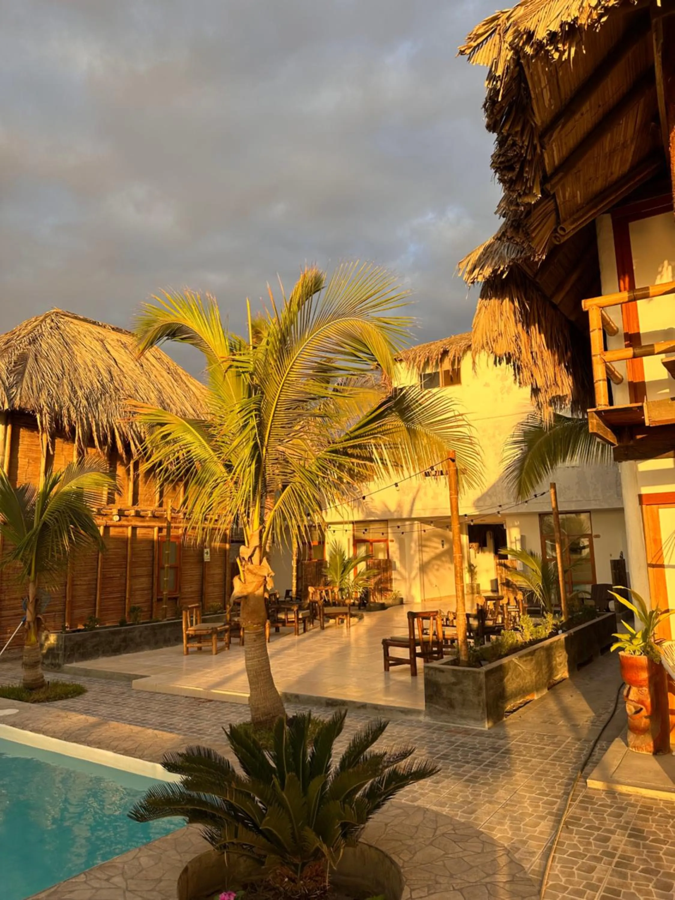 Patio in Hotel Puerto Antiguo