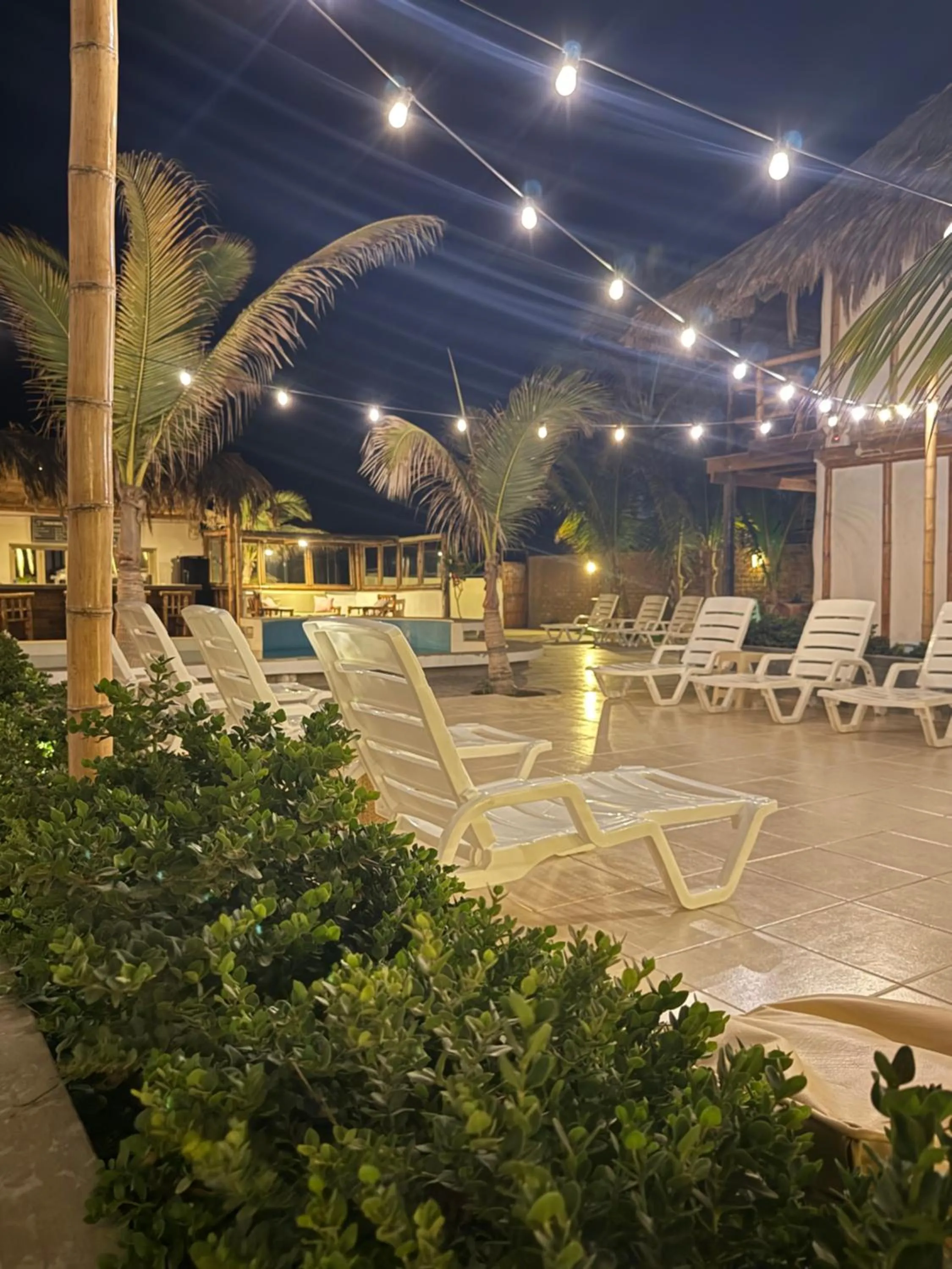 Patio in Hotel Puerto Antiguo