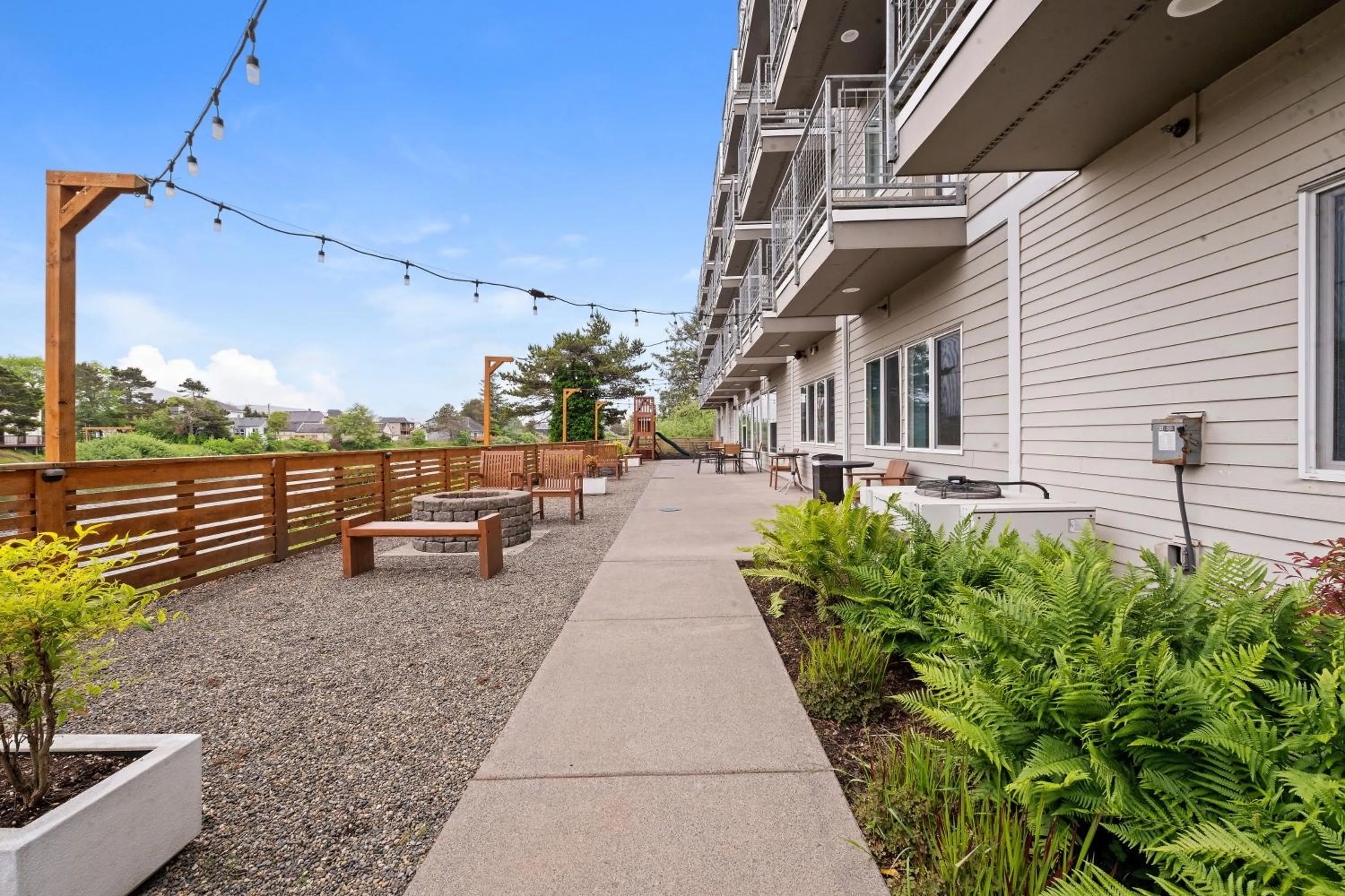 Patio in River Inn at Seaside