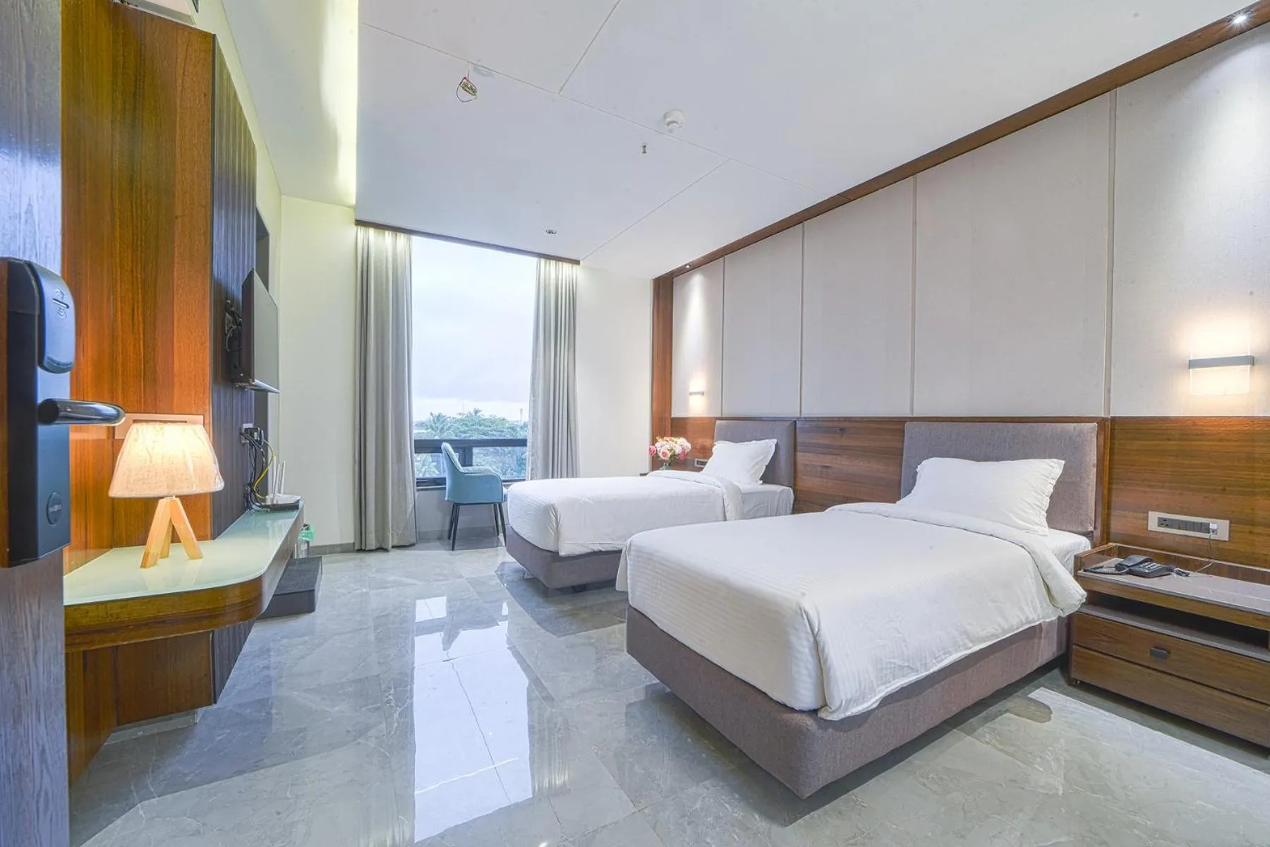 City view, Bed in Hotel Devgiri Inn and Restaurant