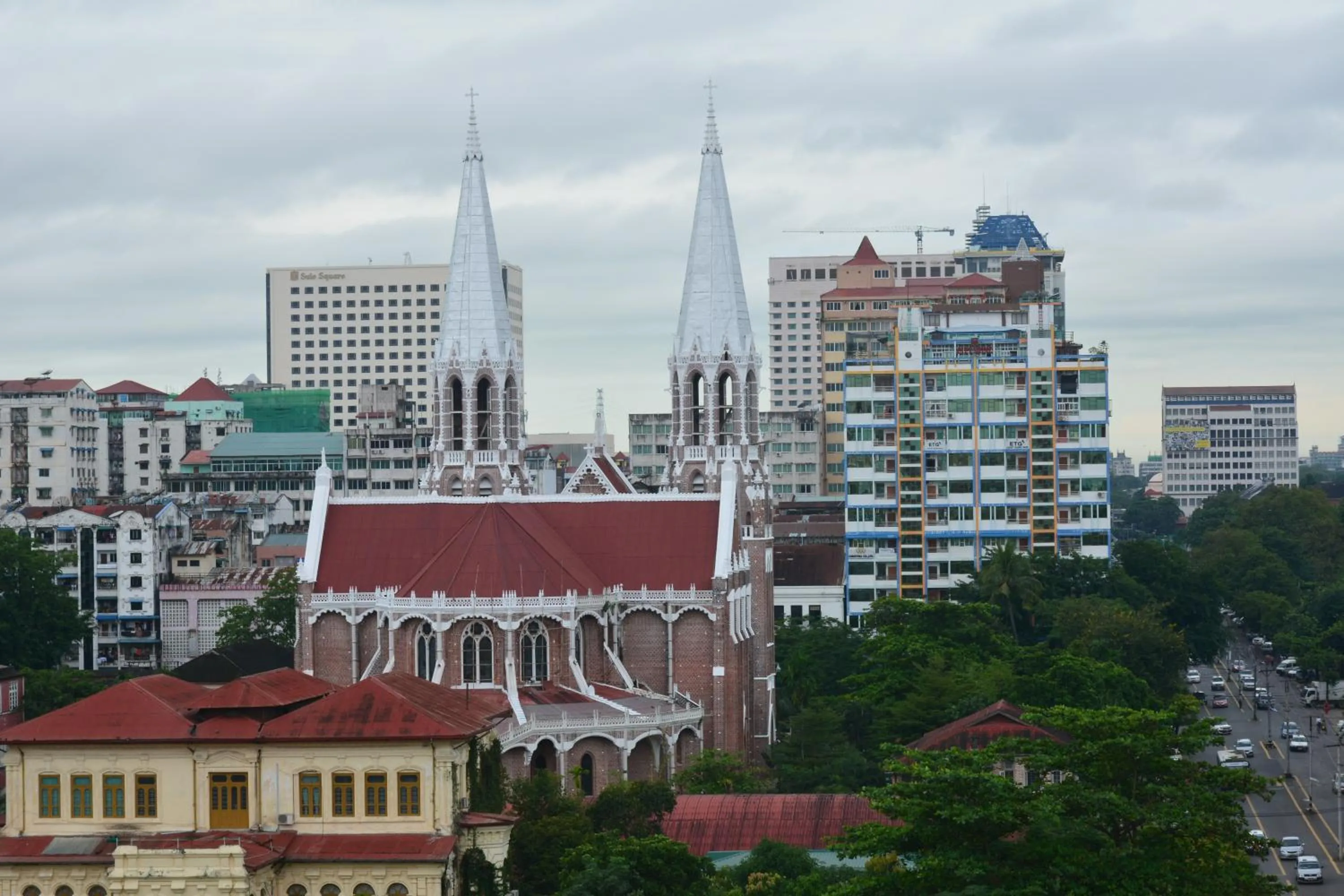 City view in Grand Laurel Hotel