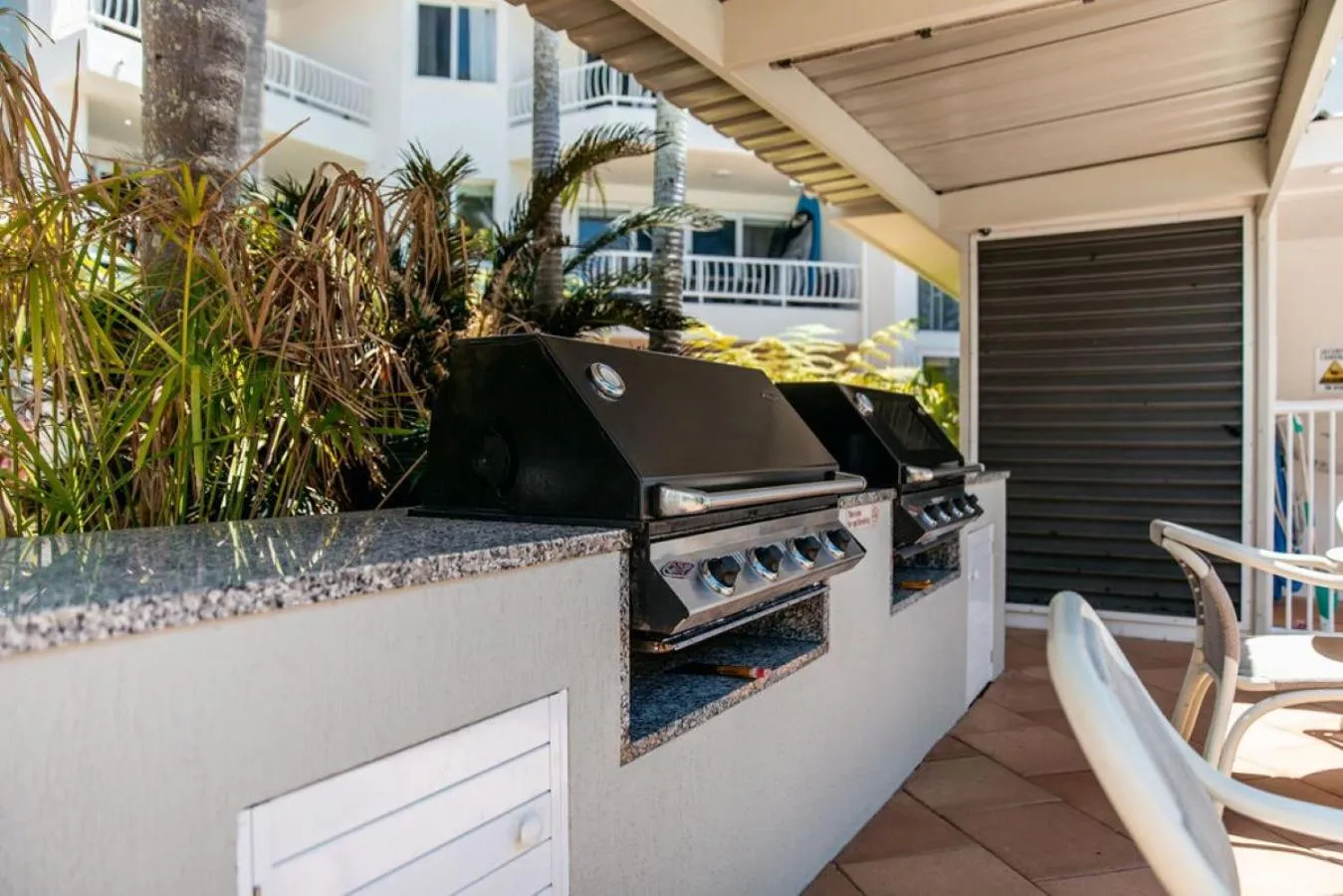 BBQ facilities in Le Beach Apartments