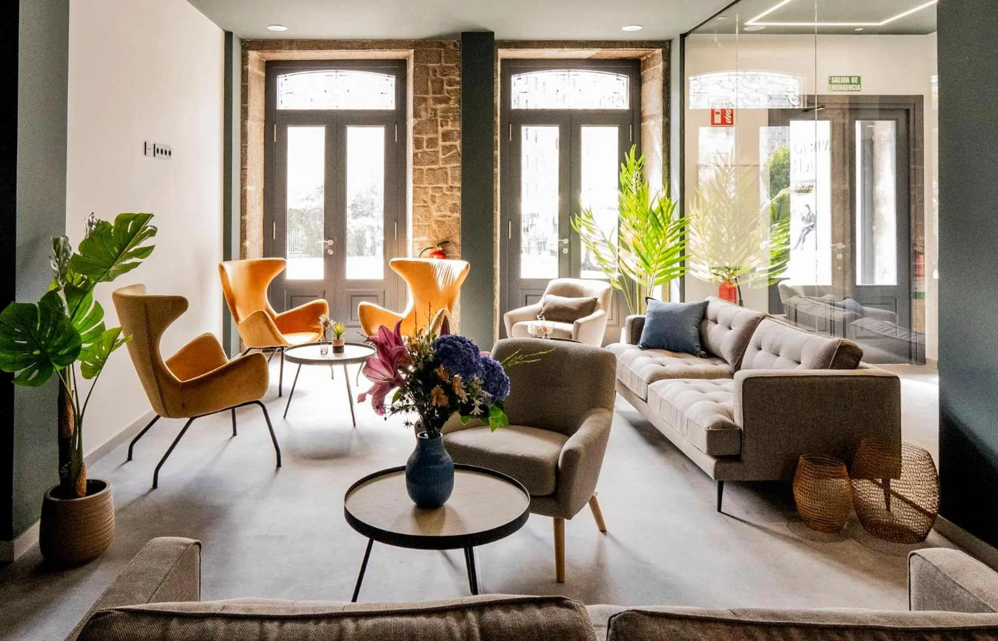 Living room in Coliving Compostela