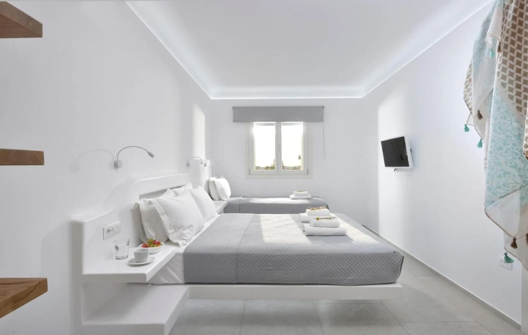 Bedroom, Bed in AC Village Christoulis