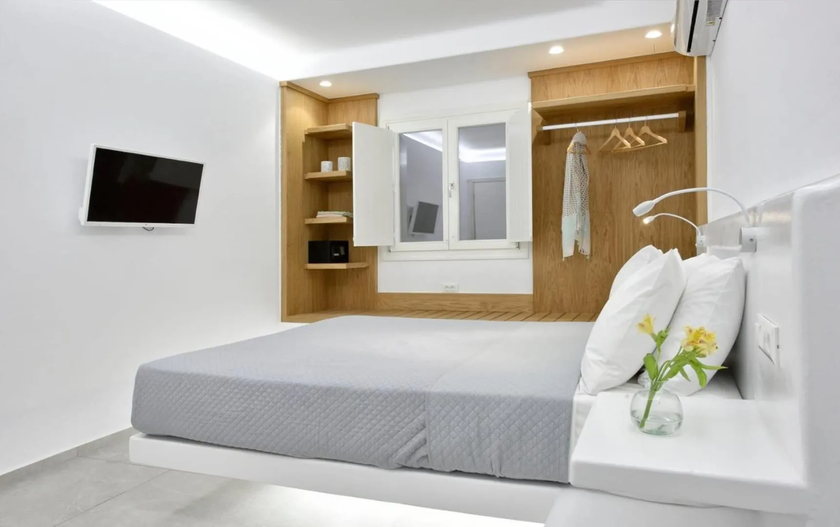 Bedroom, Bed in AC Village Christoulis