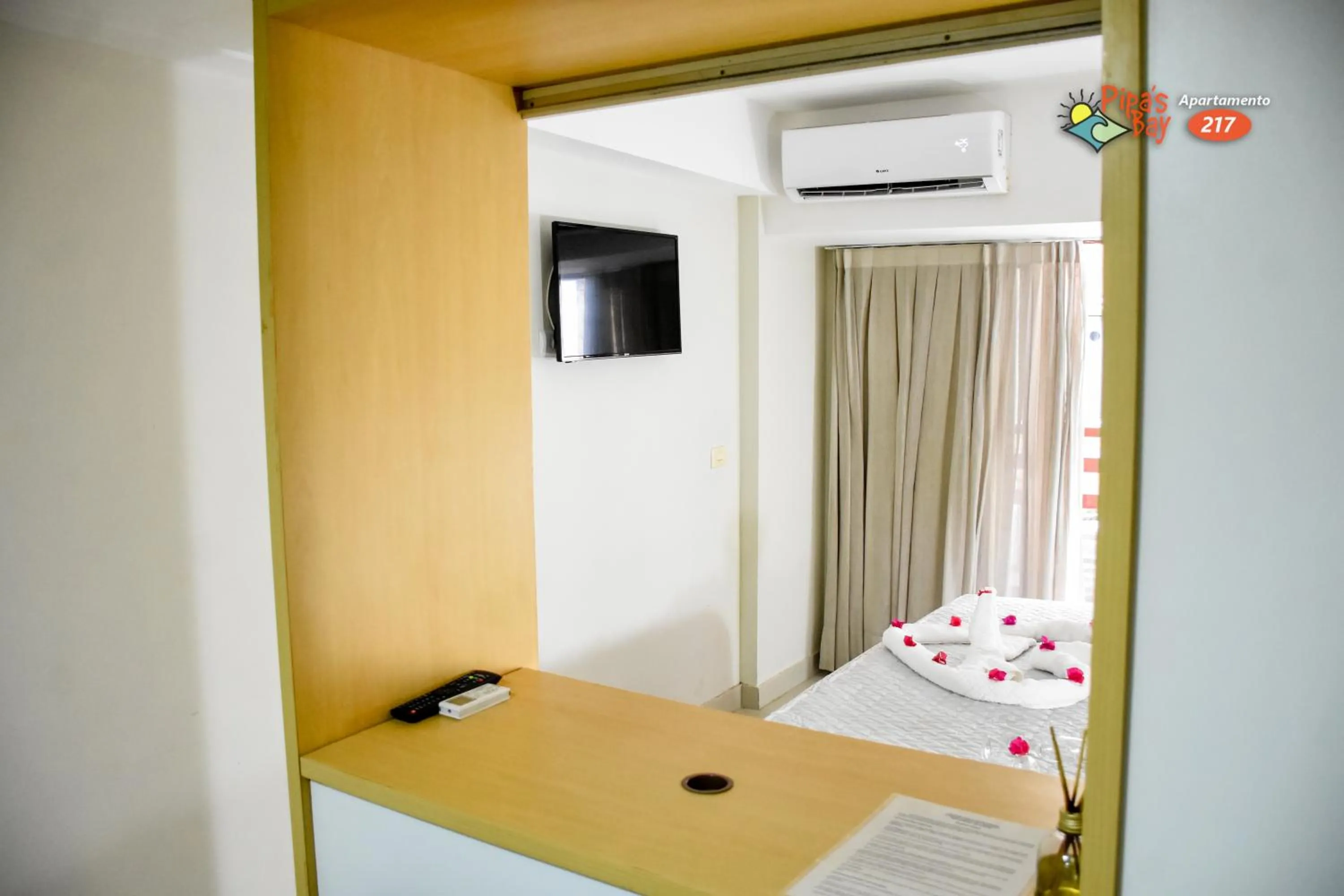 Bed in Flat no UNICO HOTEL BEIRA MAR Pipas Bay 217