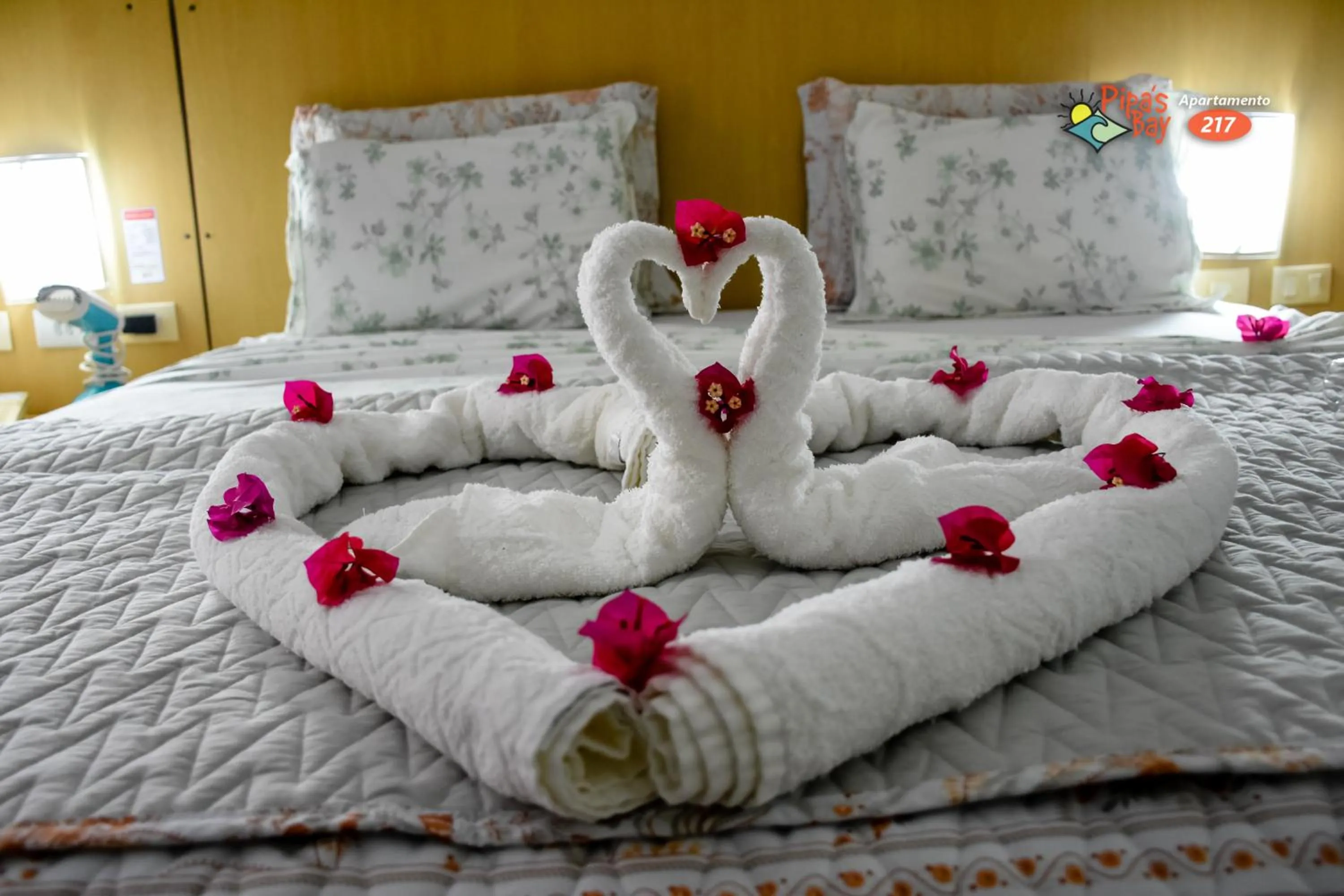 Bed in Flat no UNICO HOTEL BEIRA MAR Pipas Bay 217