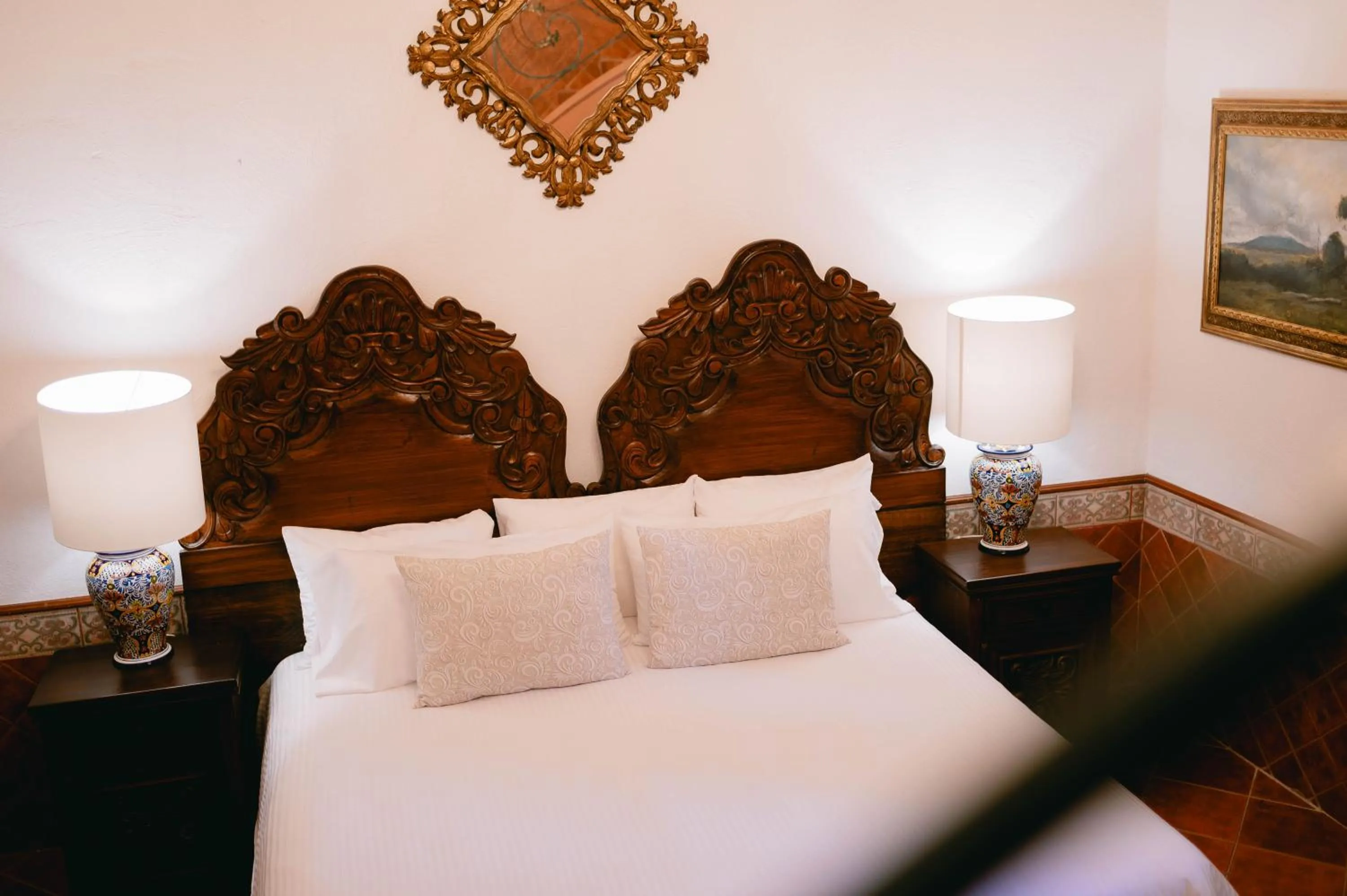 Bed in Hotel Hacienda La Cieneguita