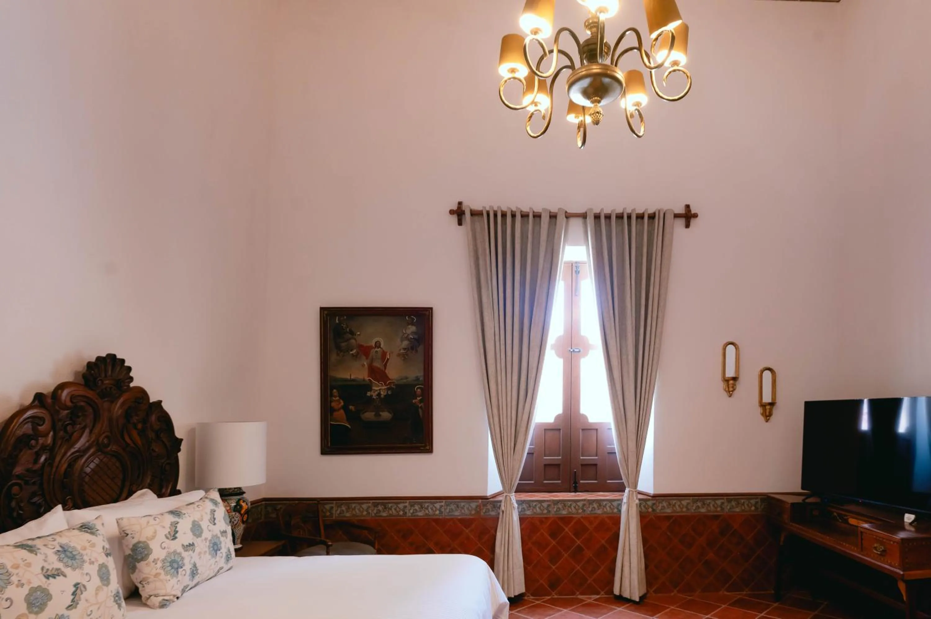 Bed in Hotel Hacienda La Cieneguita