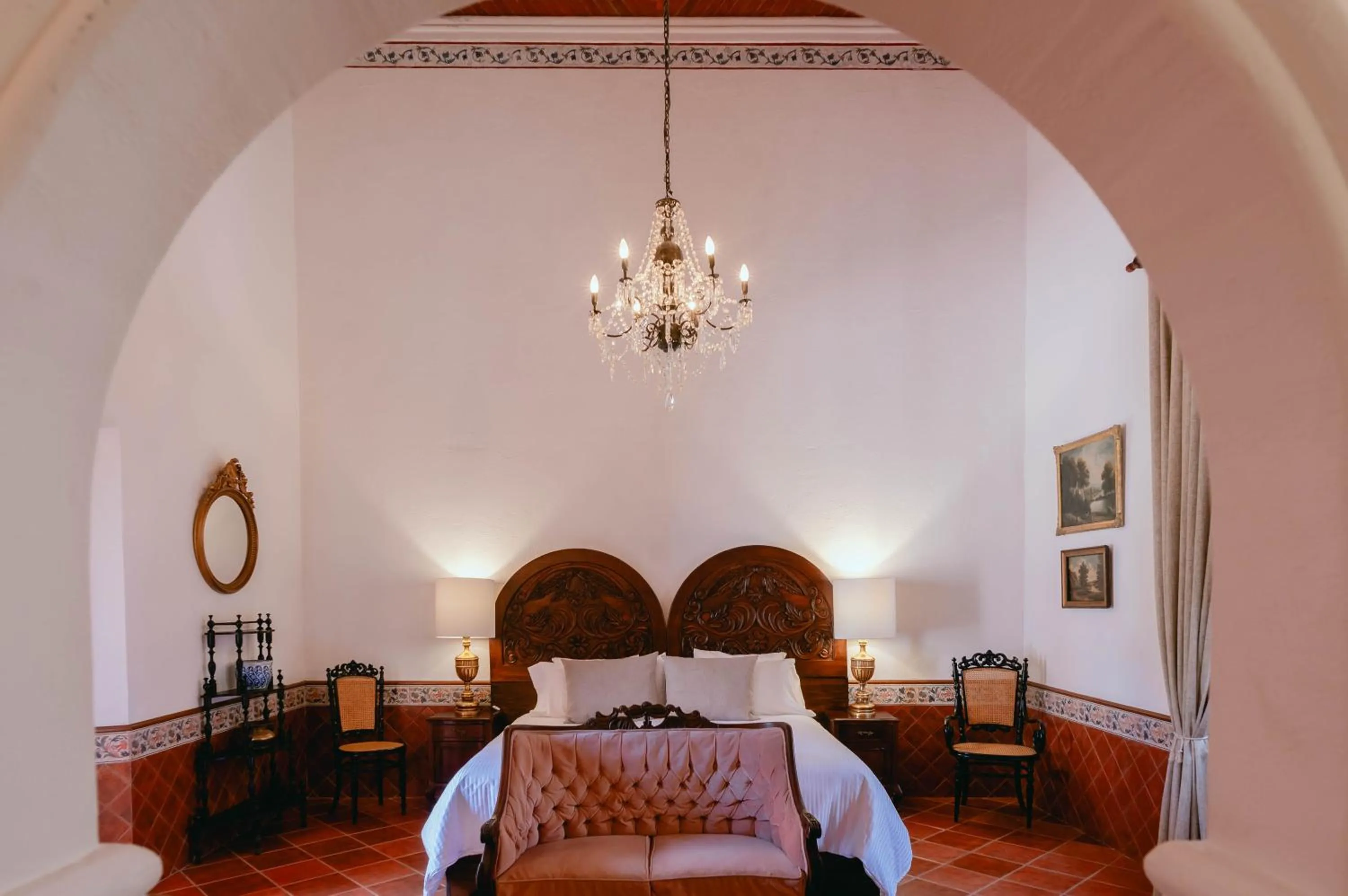 Bed in Hotel Hacienda La Cieneguita