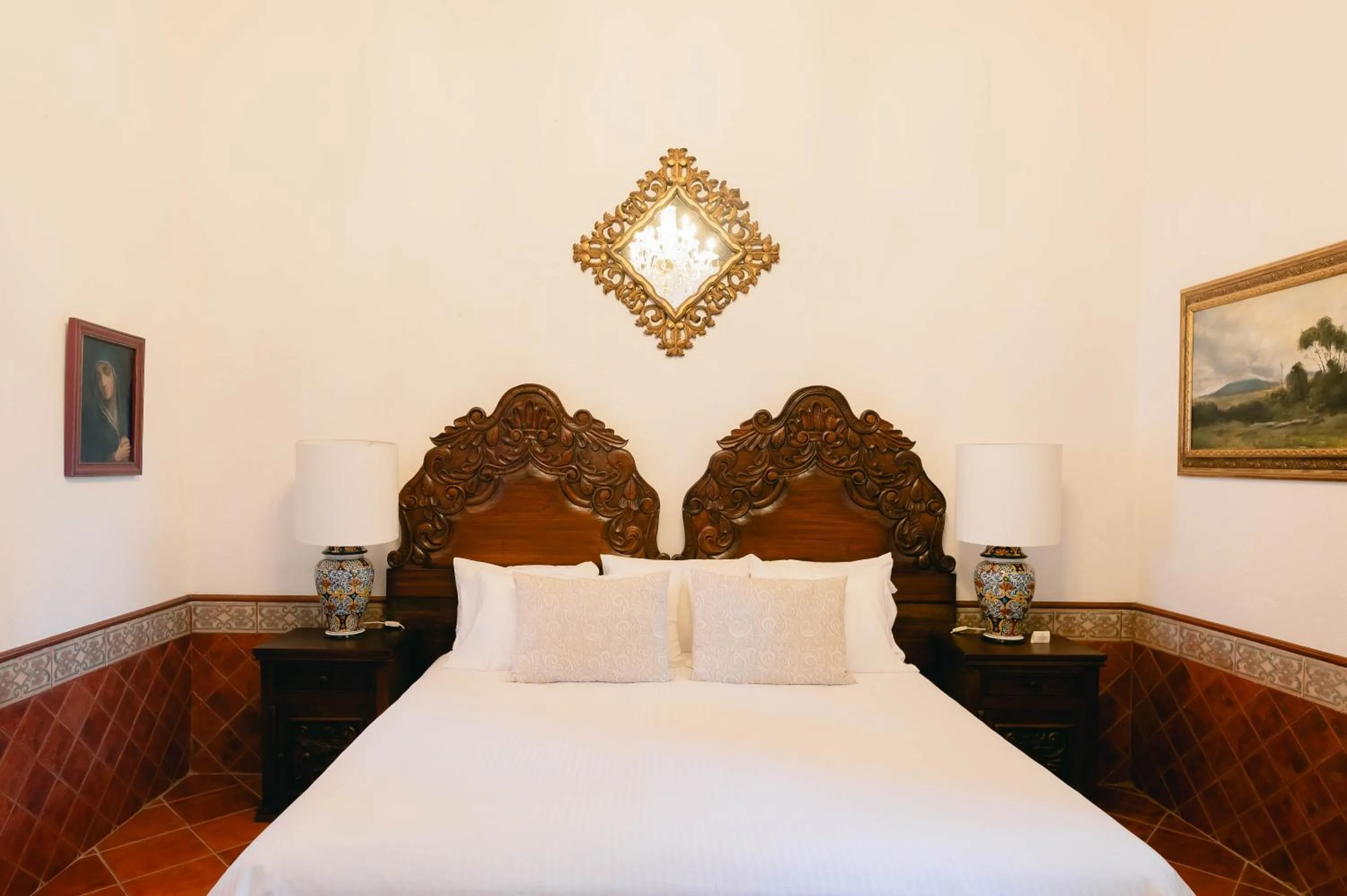 Bed in Hotel Hacienda La Cieneguita