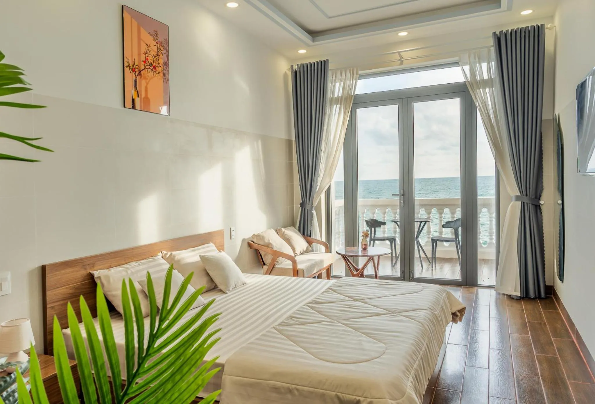 Bed in Mien Trung Beach House Phu Quoc