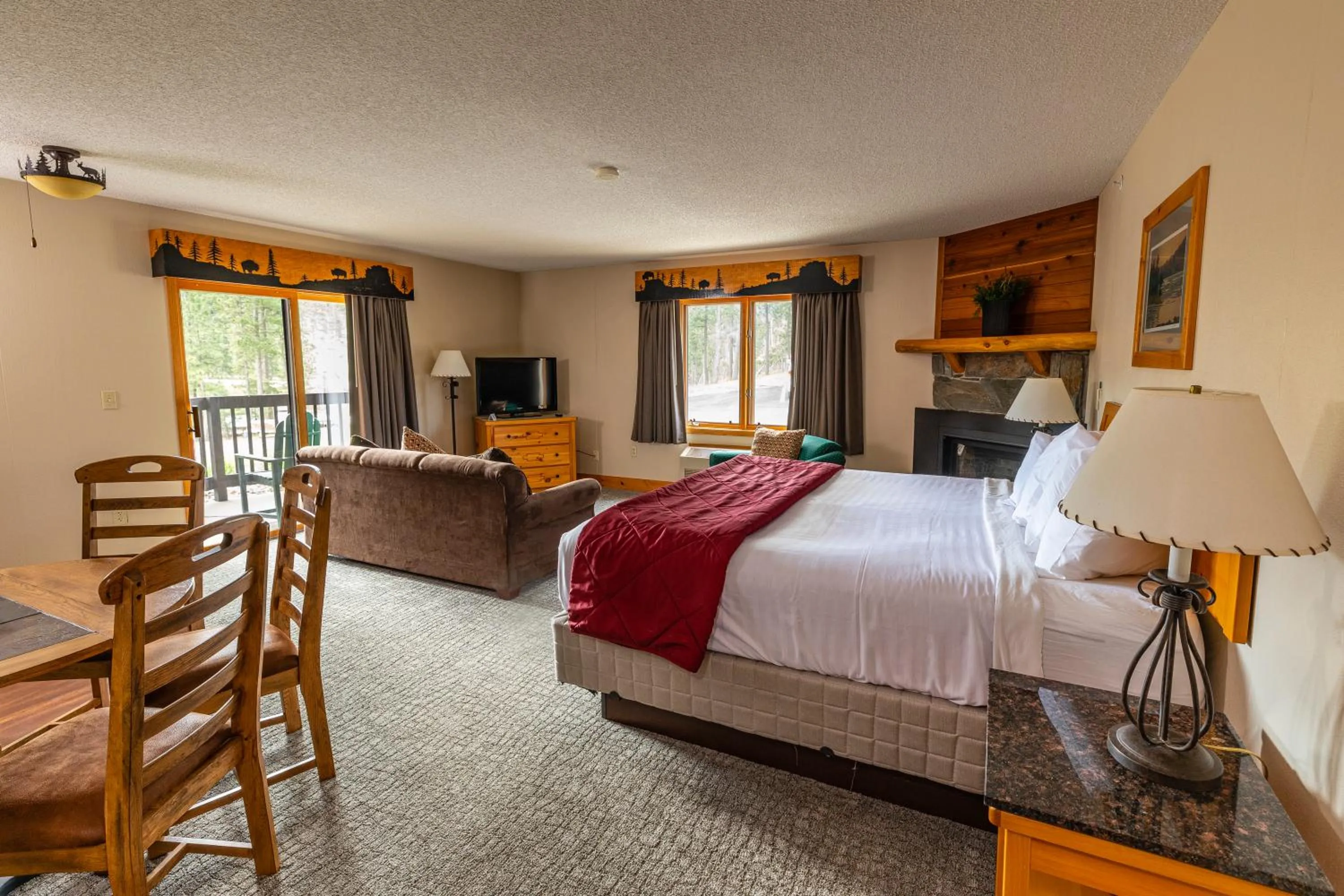 Bed in Lodge at Palmer Gulch