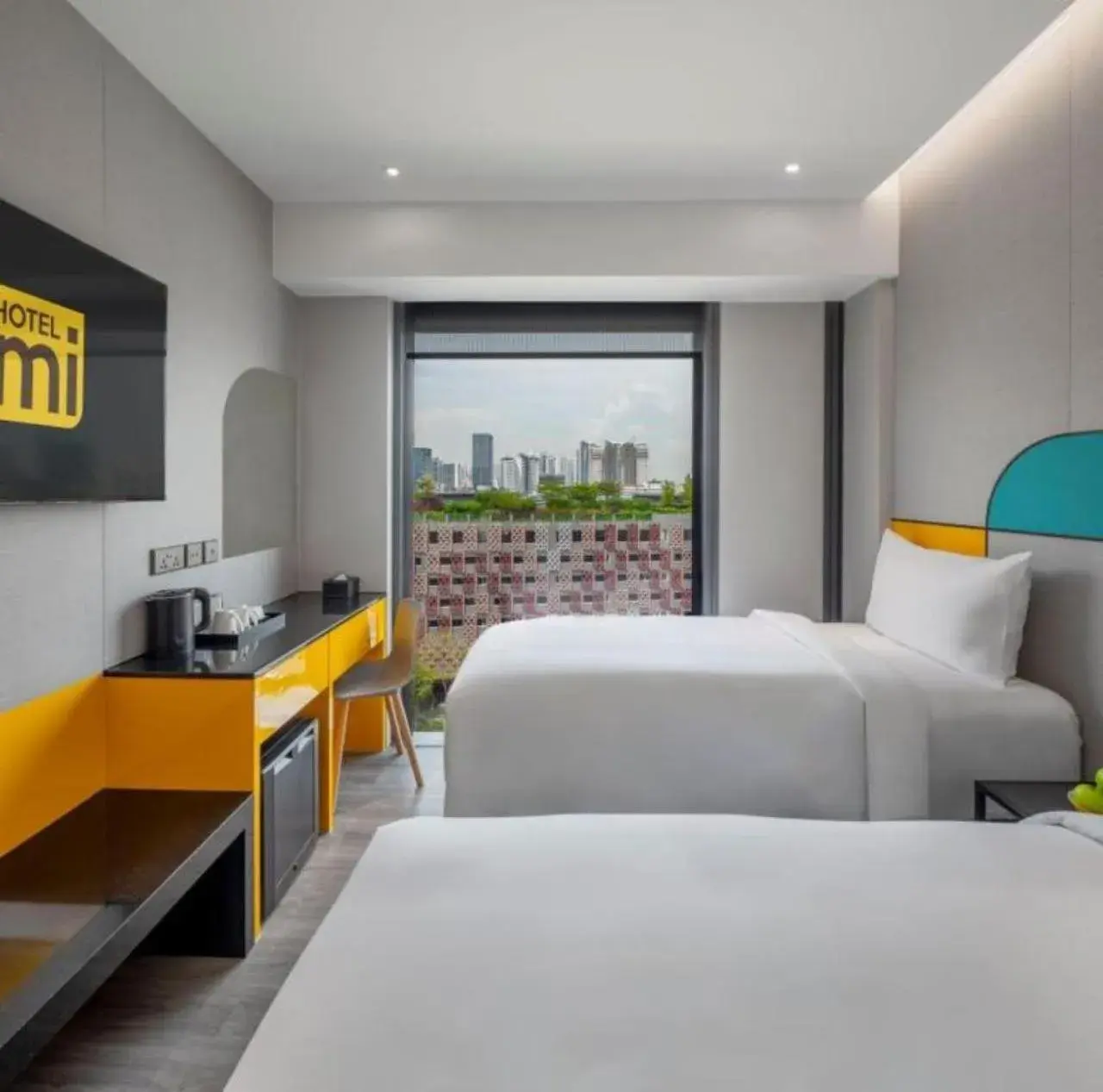 Superior Twin Room with City View in Hotel Mi Rochor Superior Twin Room with City View in Hotel Mi Rochor