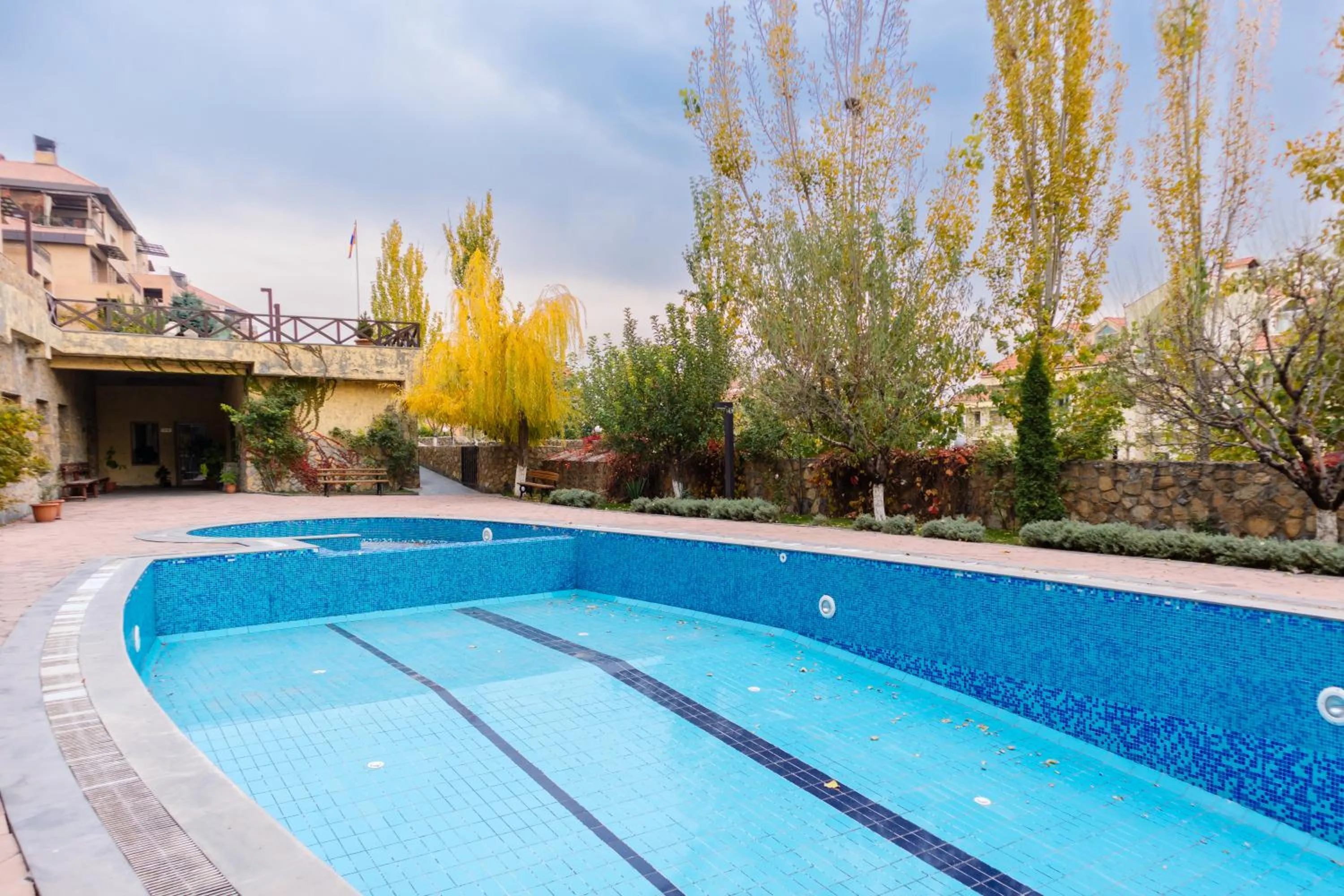 Pool view in hotelise I Paradise Apartment