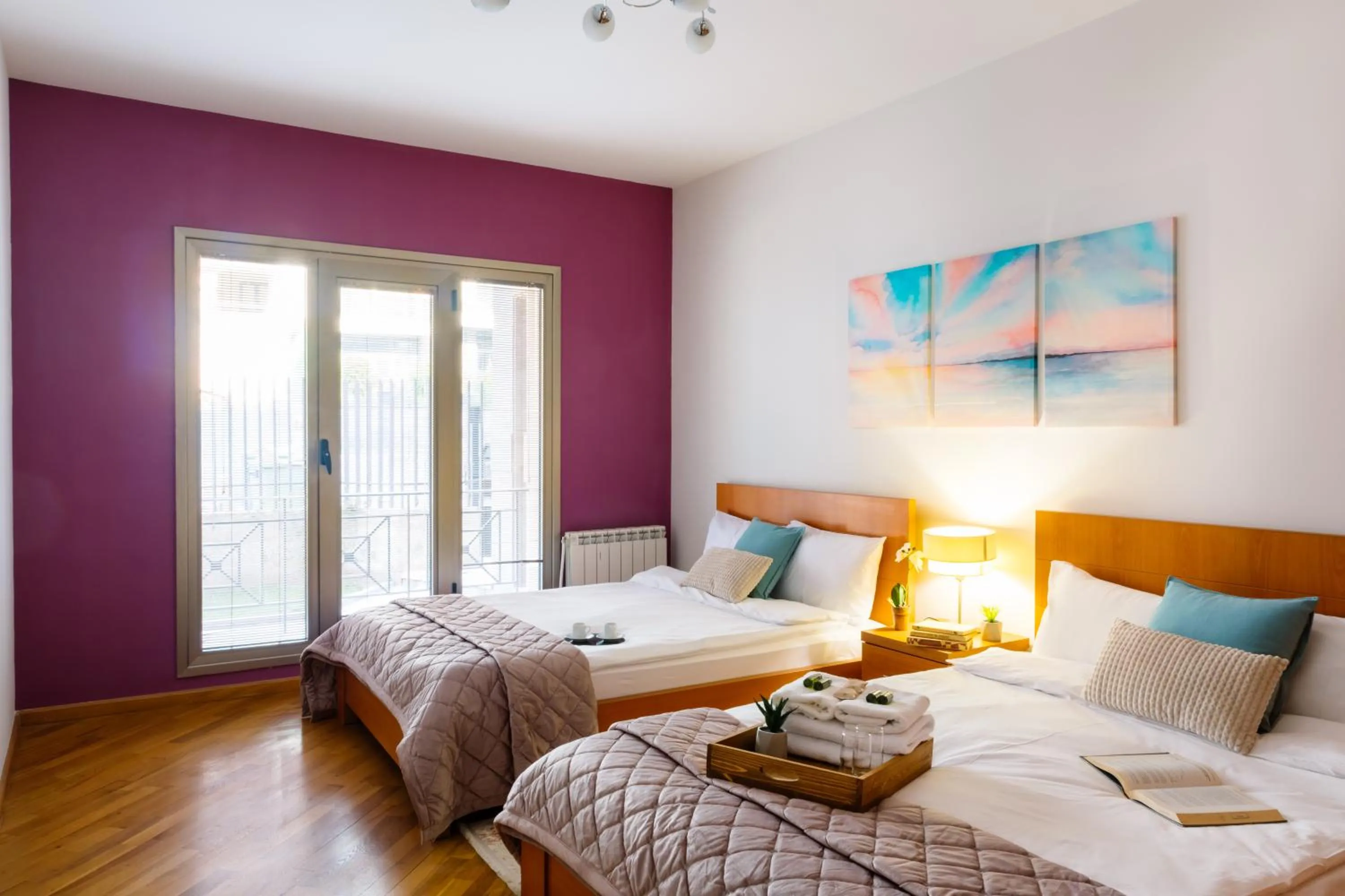 Bed in hotelise I Paradise Apartment
