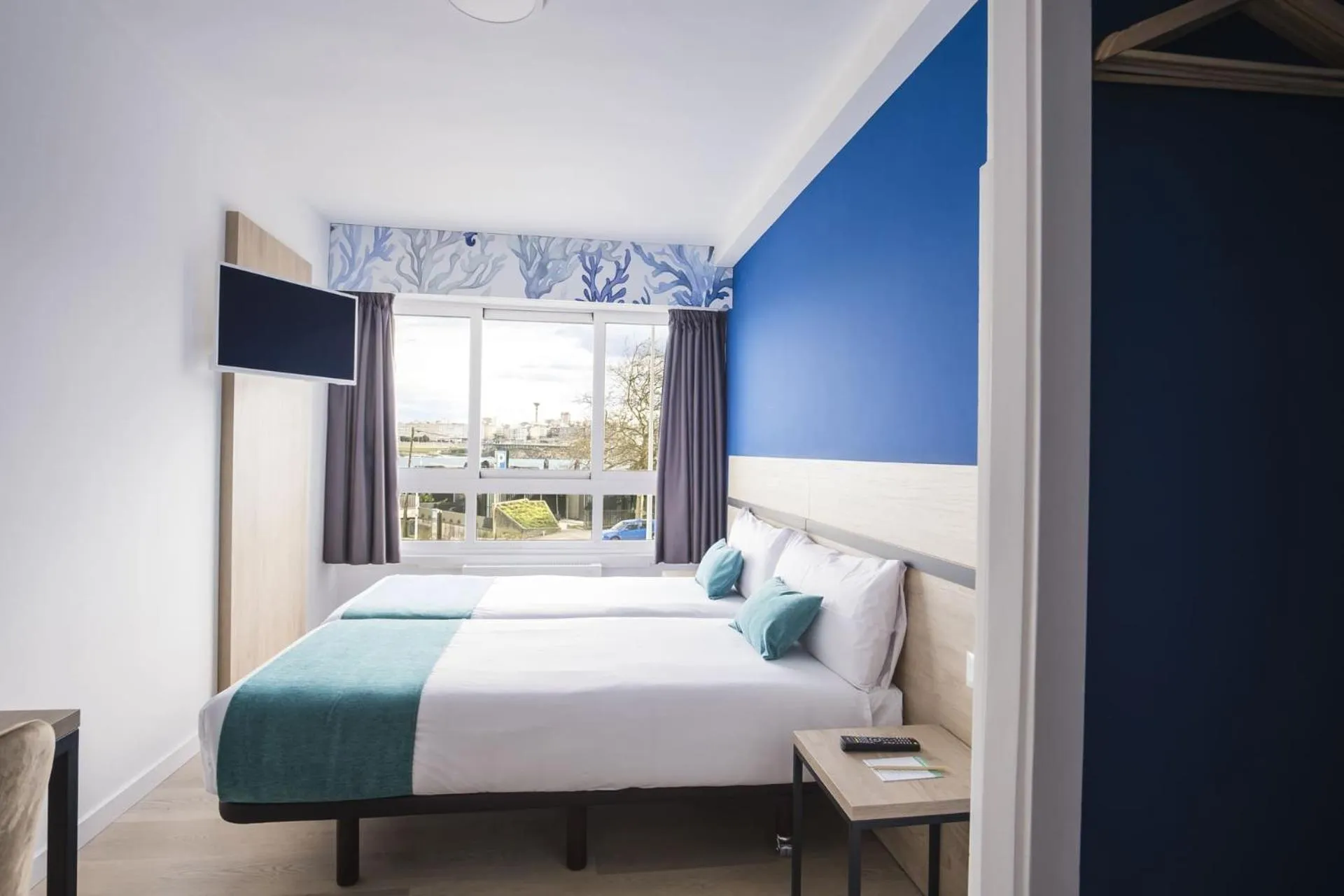 Bed in Hotel Alda Coruñamar