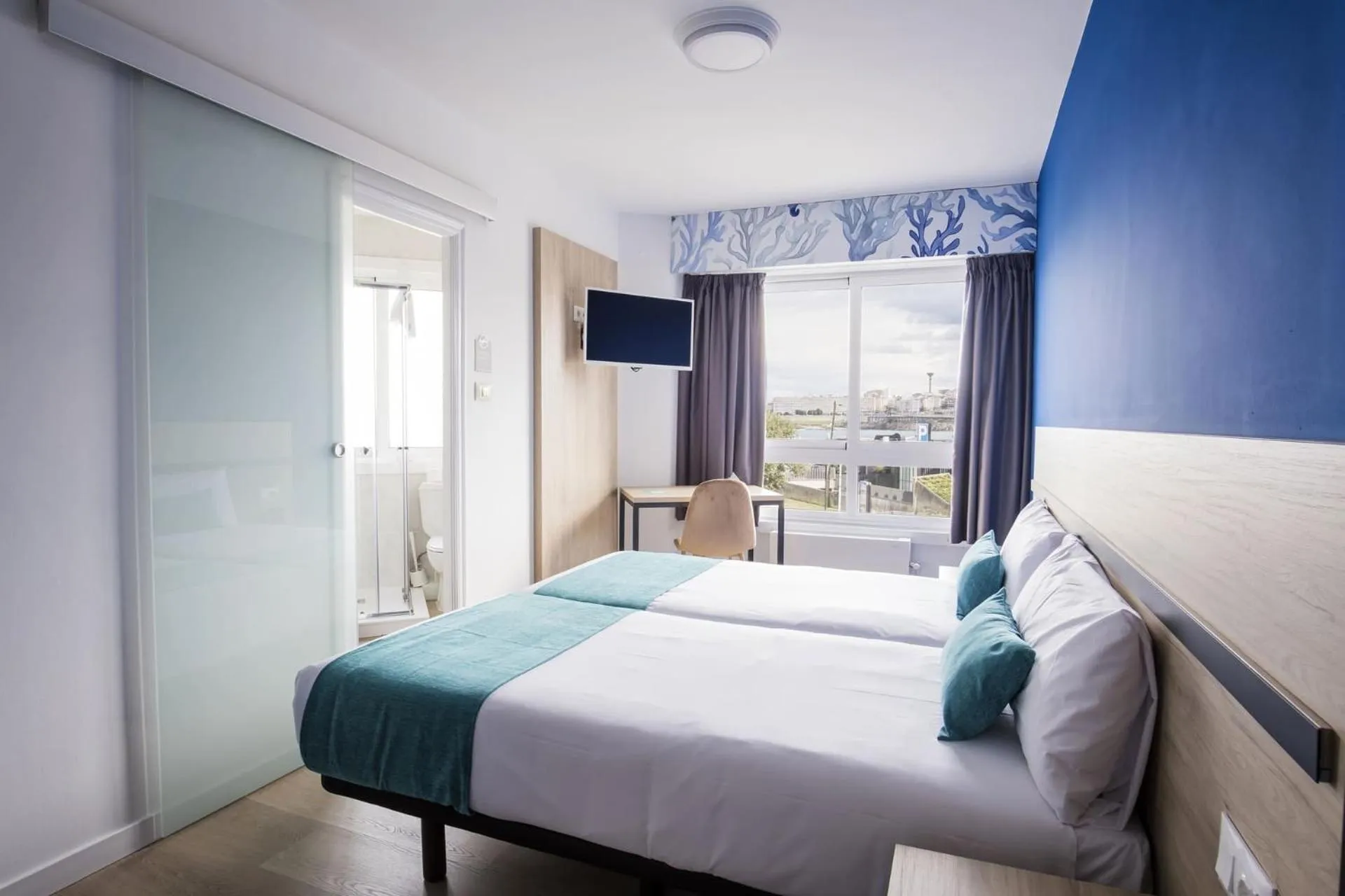 Bed in Hotel Alda Coruñamar