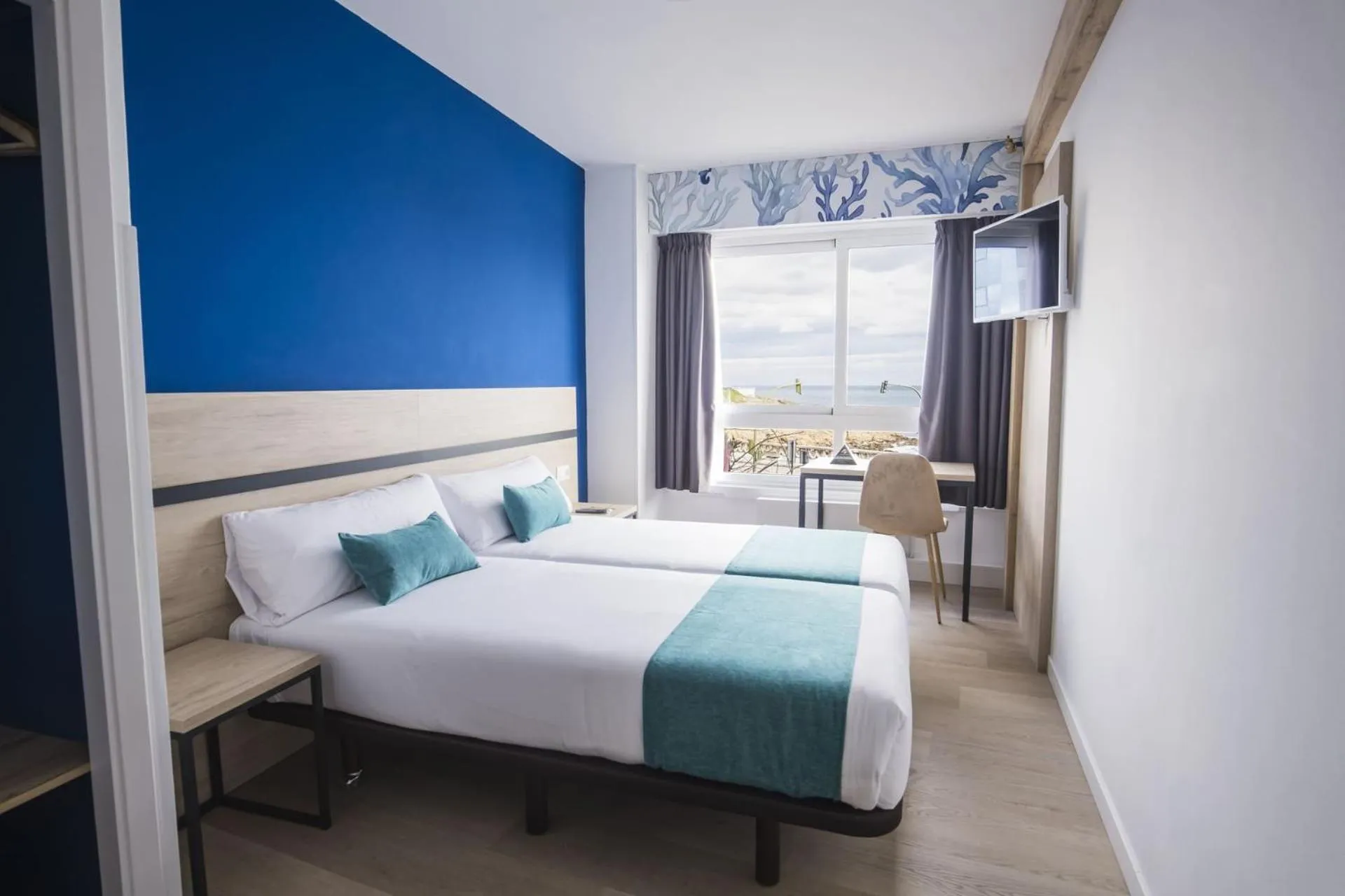 Bed in Hotel Alda Coruñamar