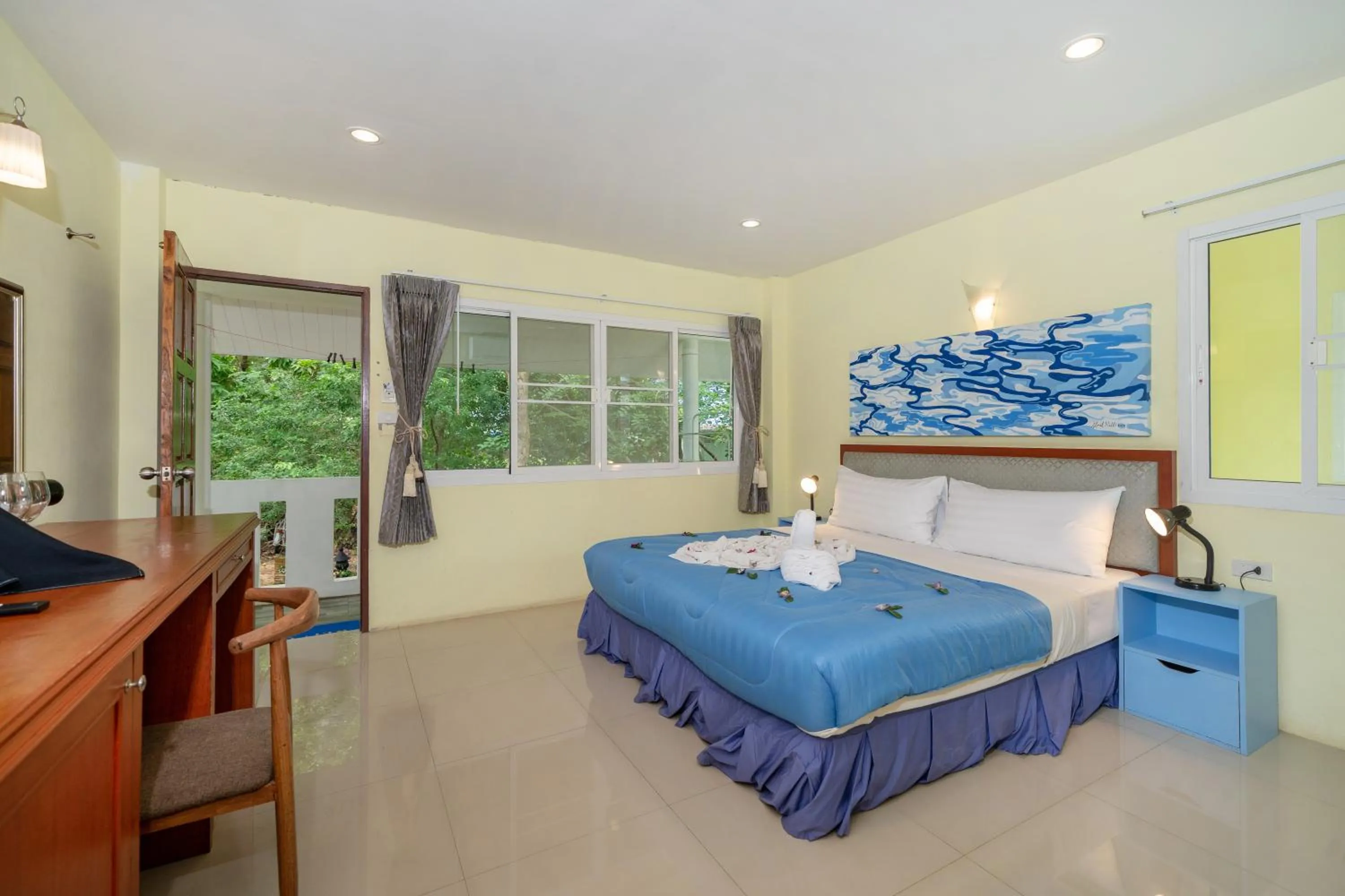 Bed in Oceanview Bungalows by EAT