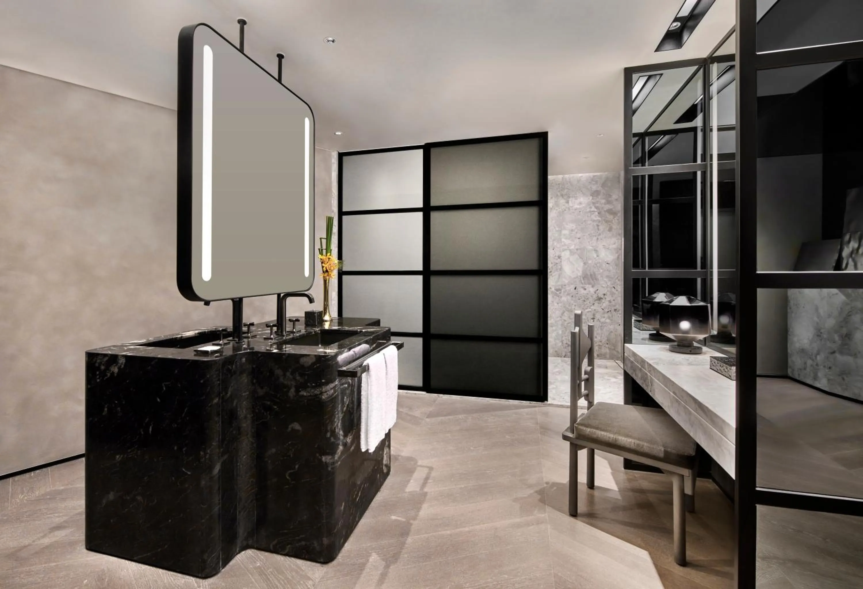 Bathroom in Kimpton Qiantan Shanghai by IHG