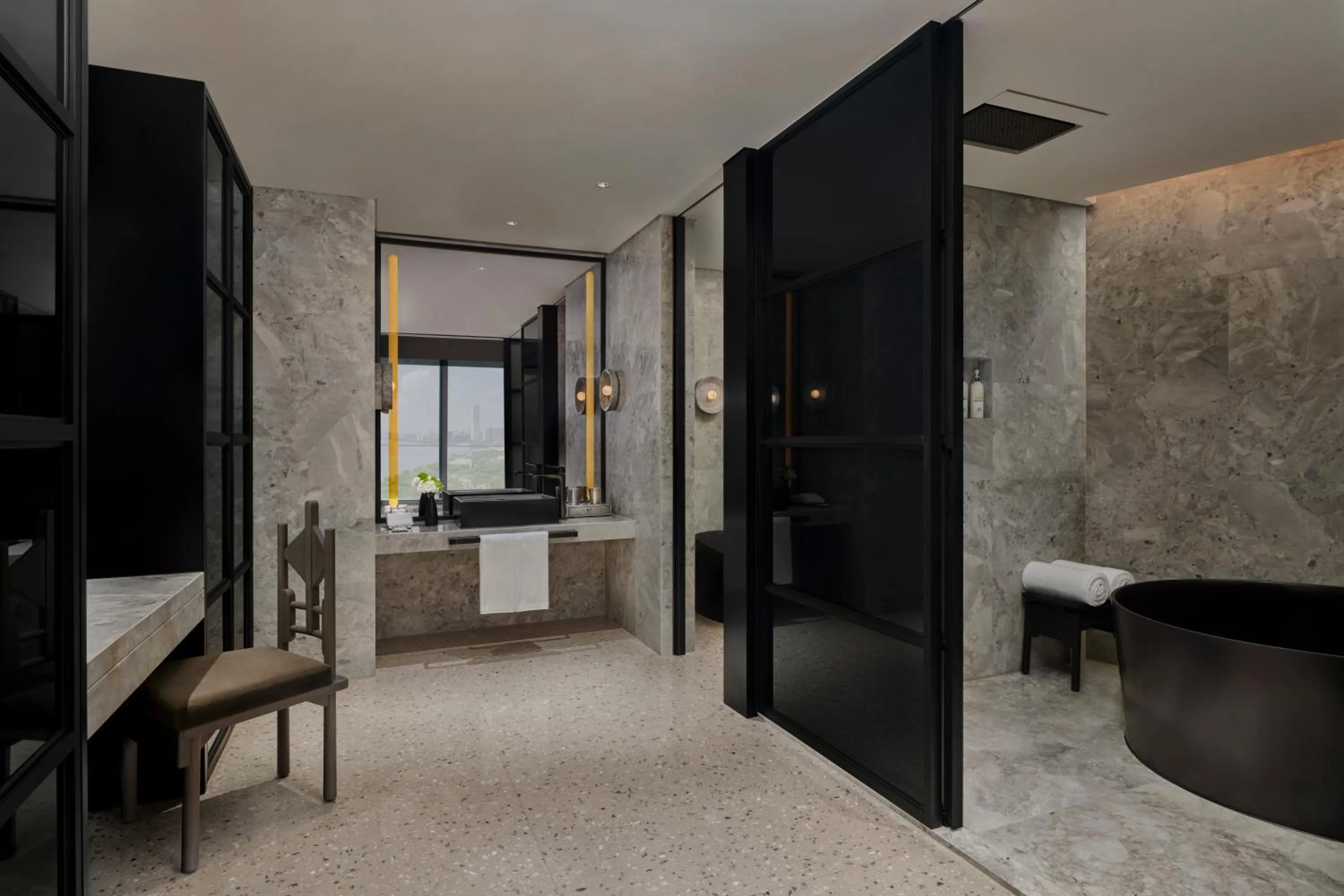 Bathroom in Kimpton Qiantan Shanghai by IHG