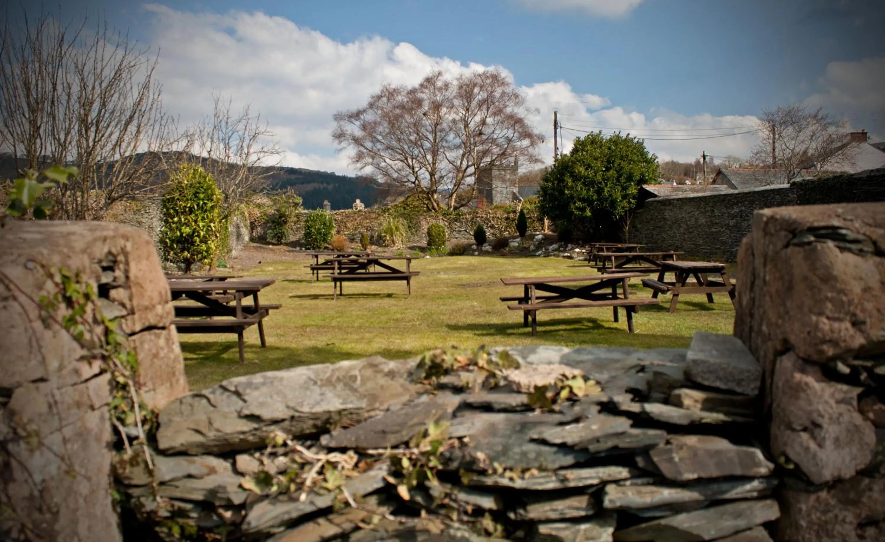 Patio in The White Lion Hotel