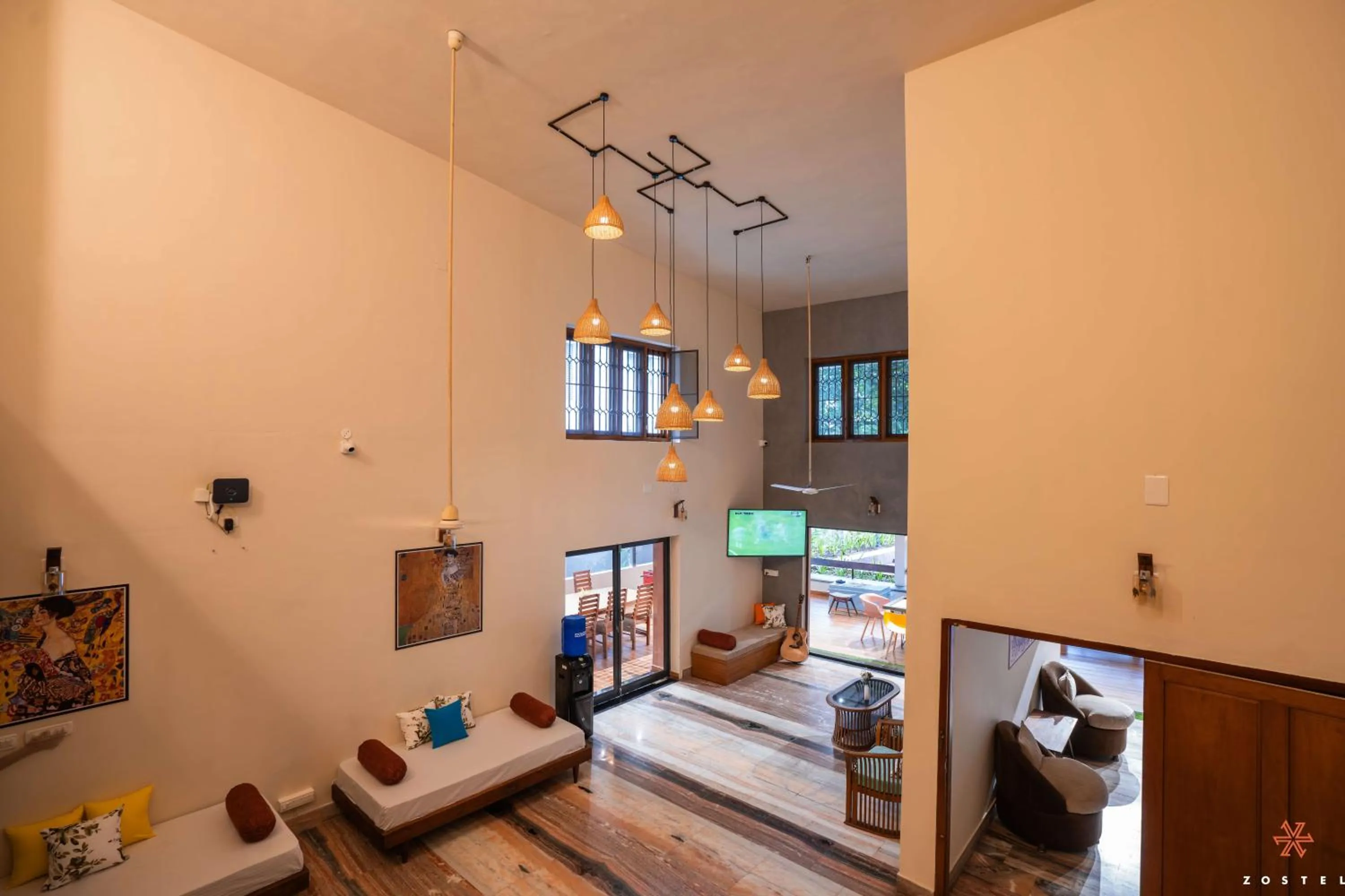 Living room in Zostel Kochi, Ernakulam