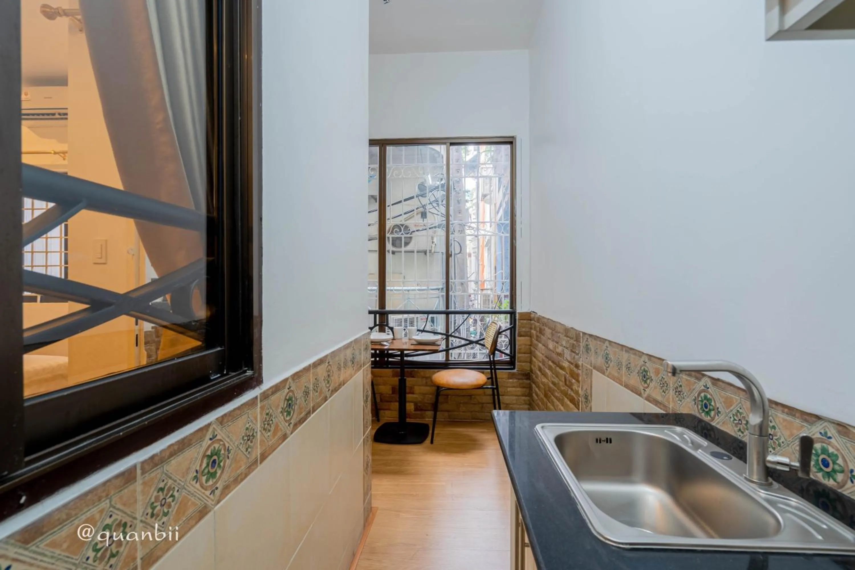 Kitchen or kitchenette in Kansas Hotel & Apartment - Notre Dame