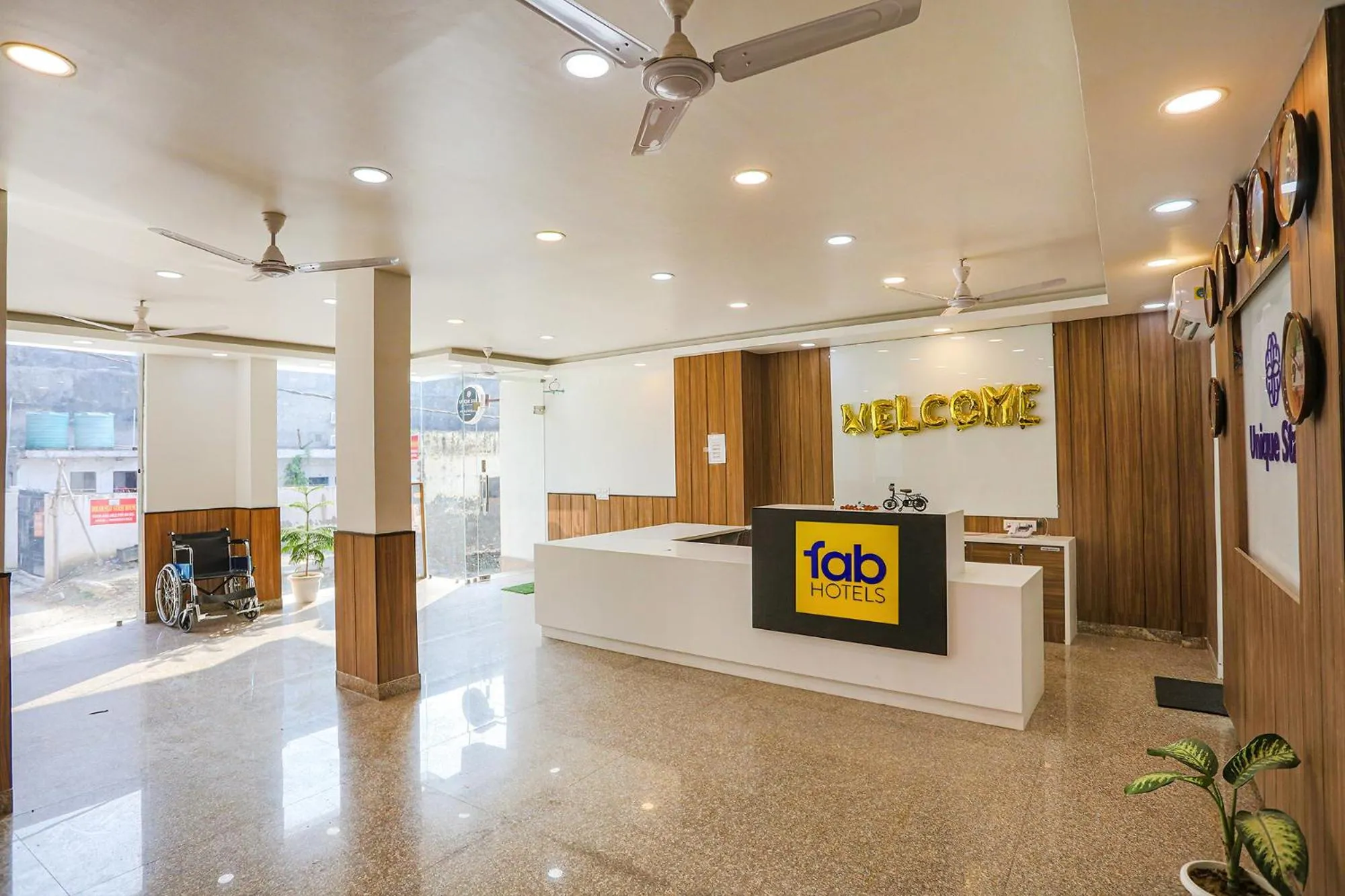 Lobby or reception in FabHotel Unique Stay