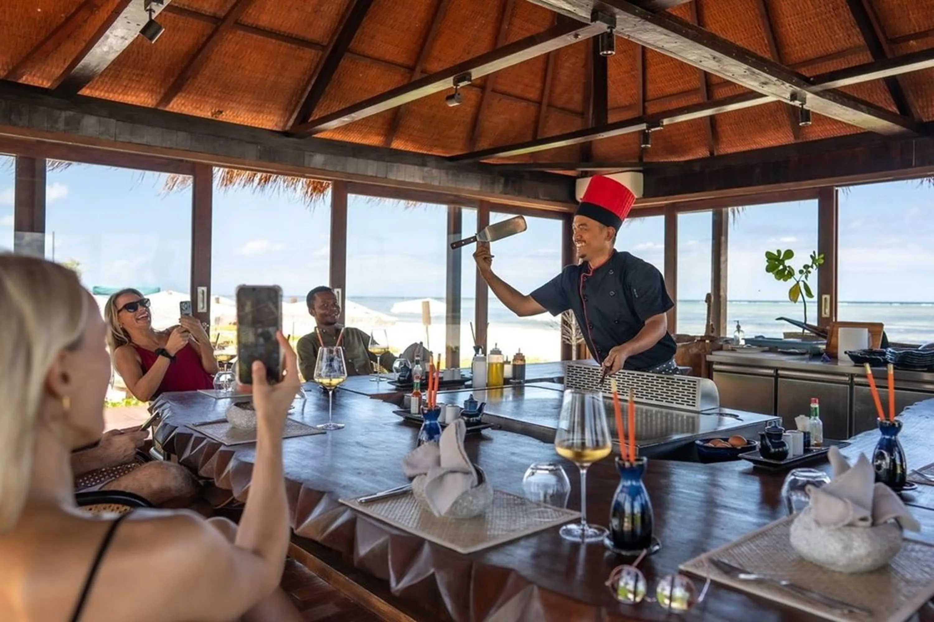 Restaurant/places to eat in Sensations Eco-Chic Hotel