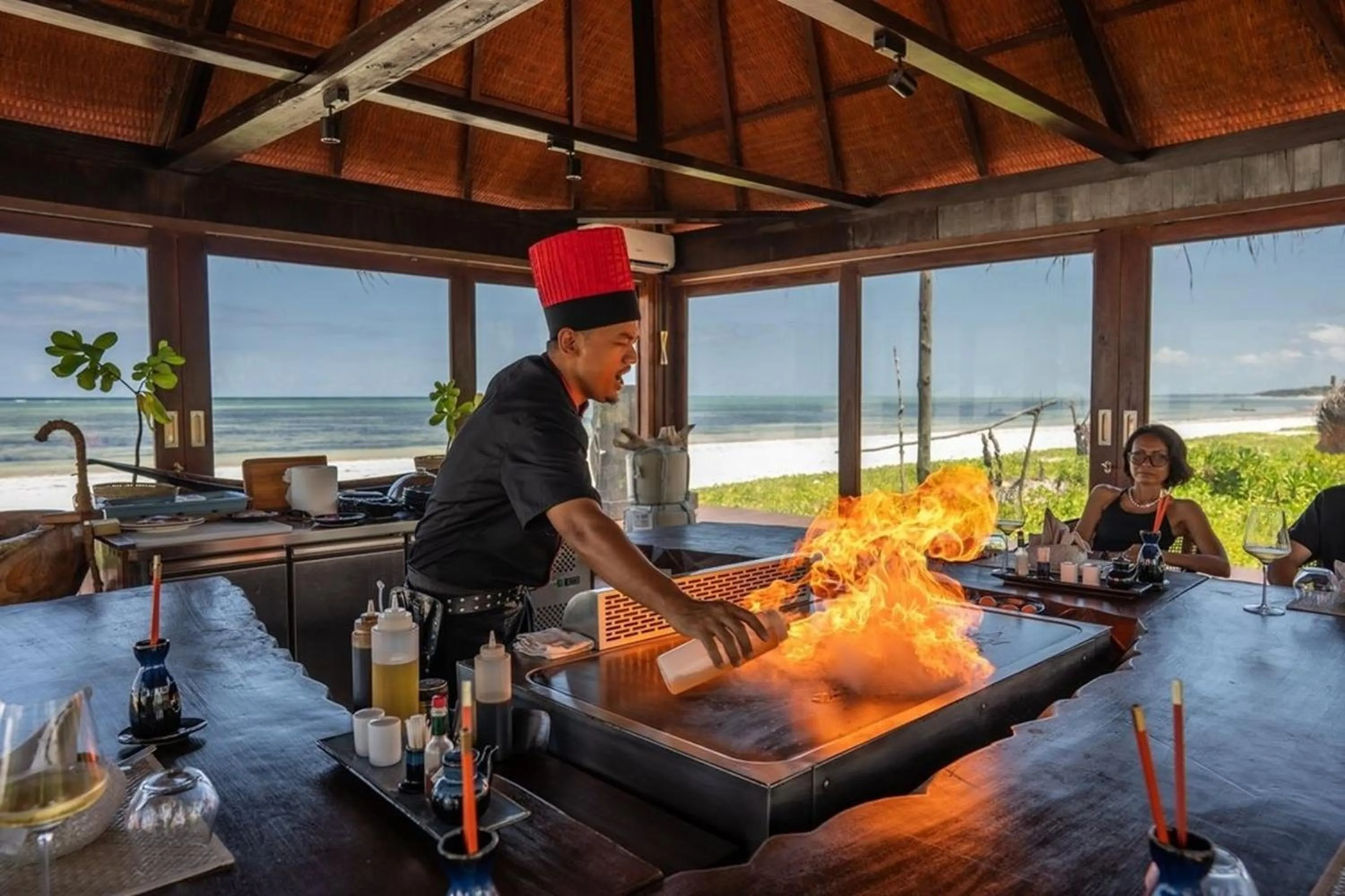 Restaurant/places to eat in Sensations Eco-Chic Hotel