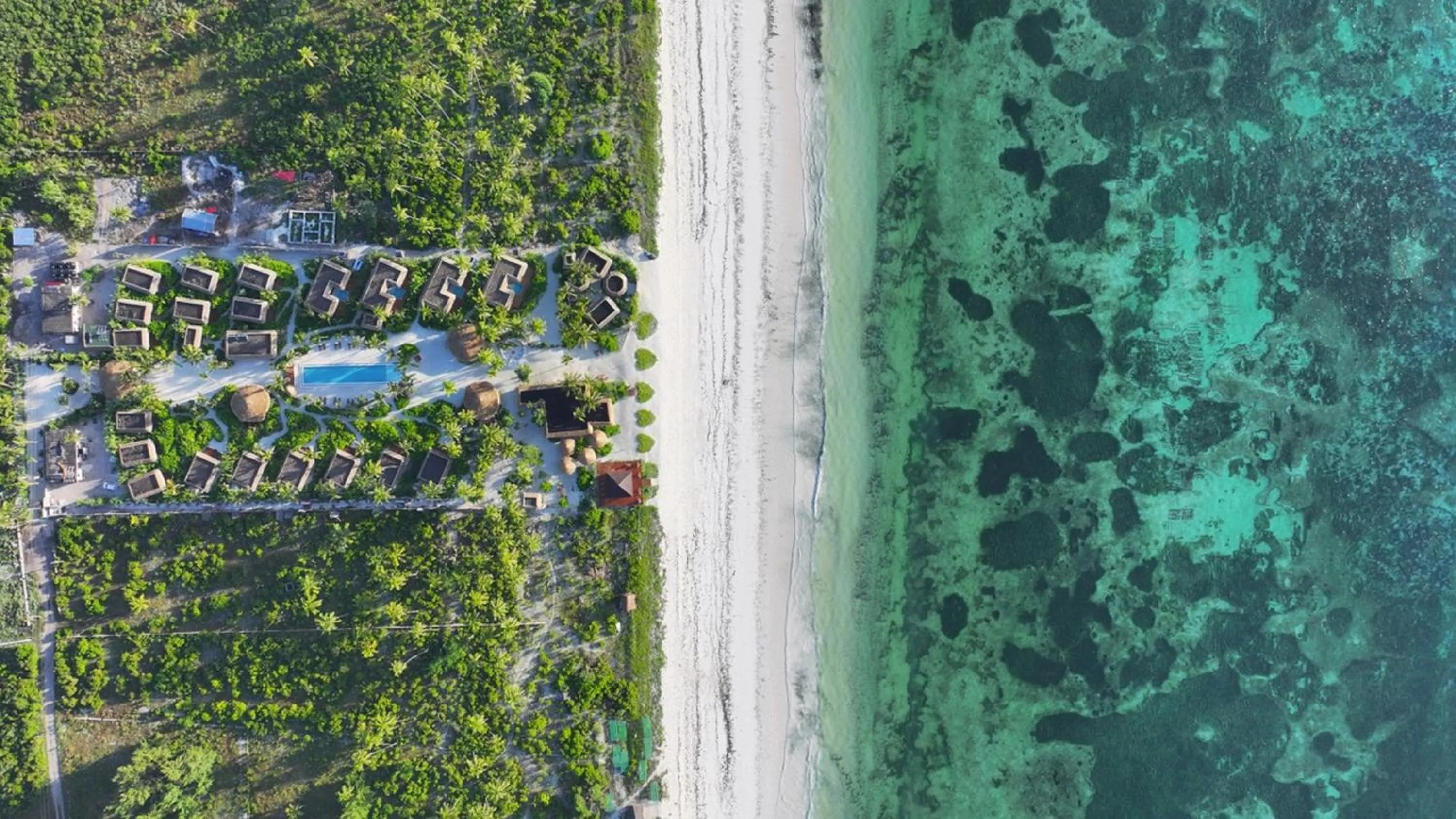 Bird's eye view in Sensations Eco-Chic Hotel