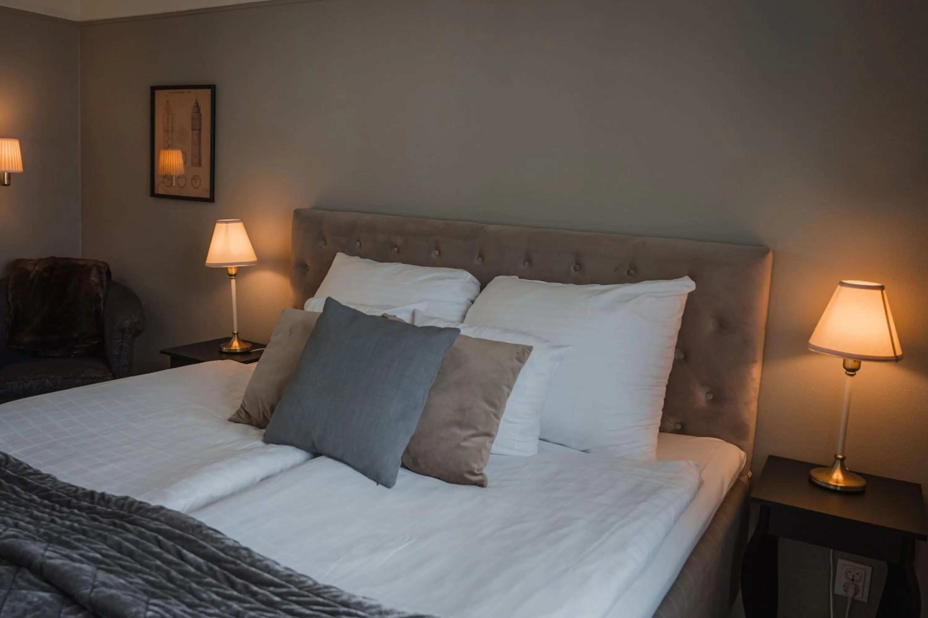 Bed in Haparanda Stadshotell