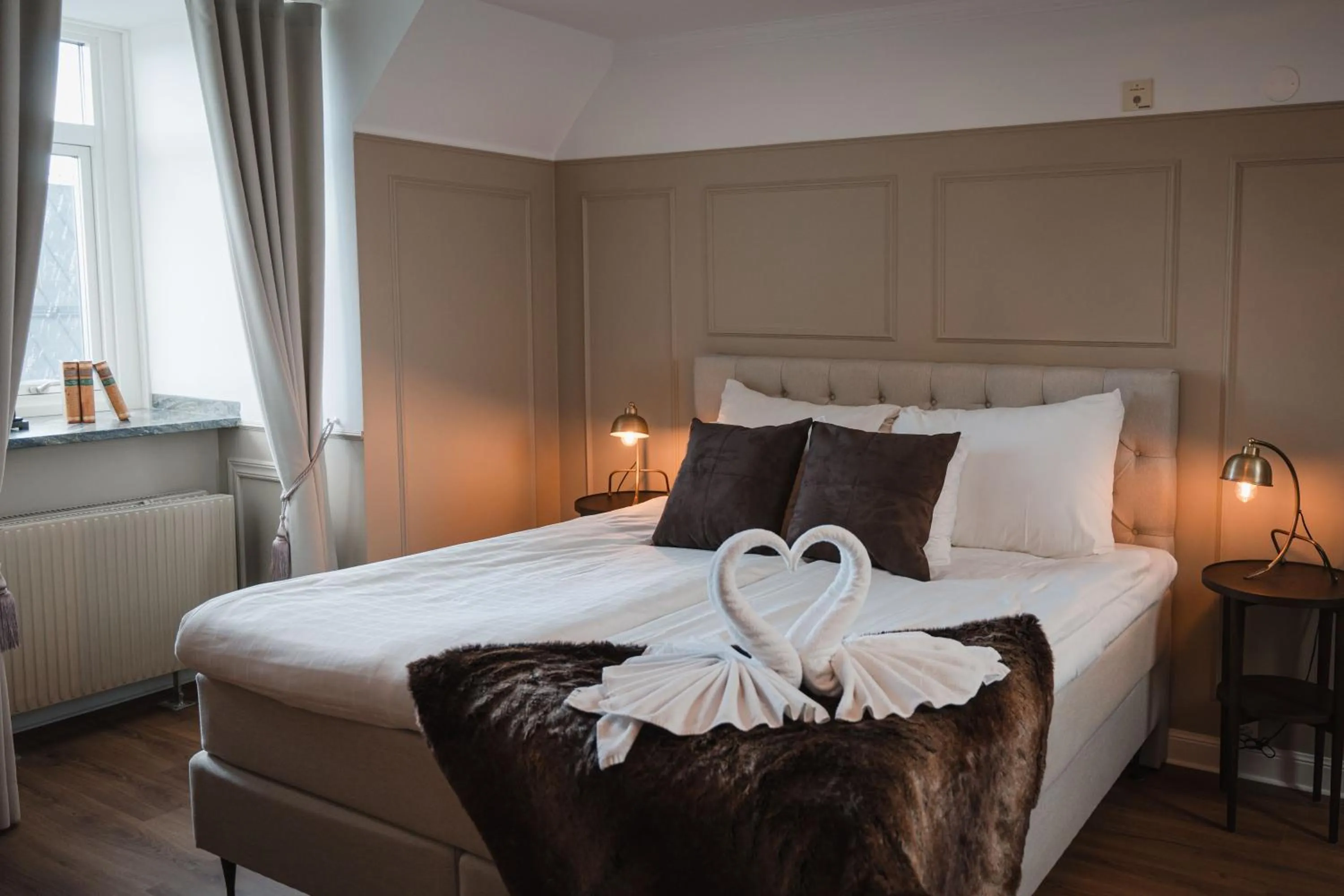 Bed in Haparanda Stadshotell