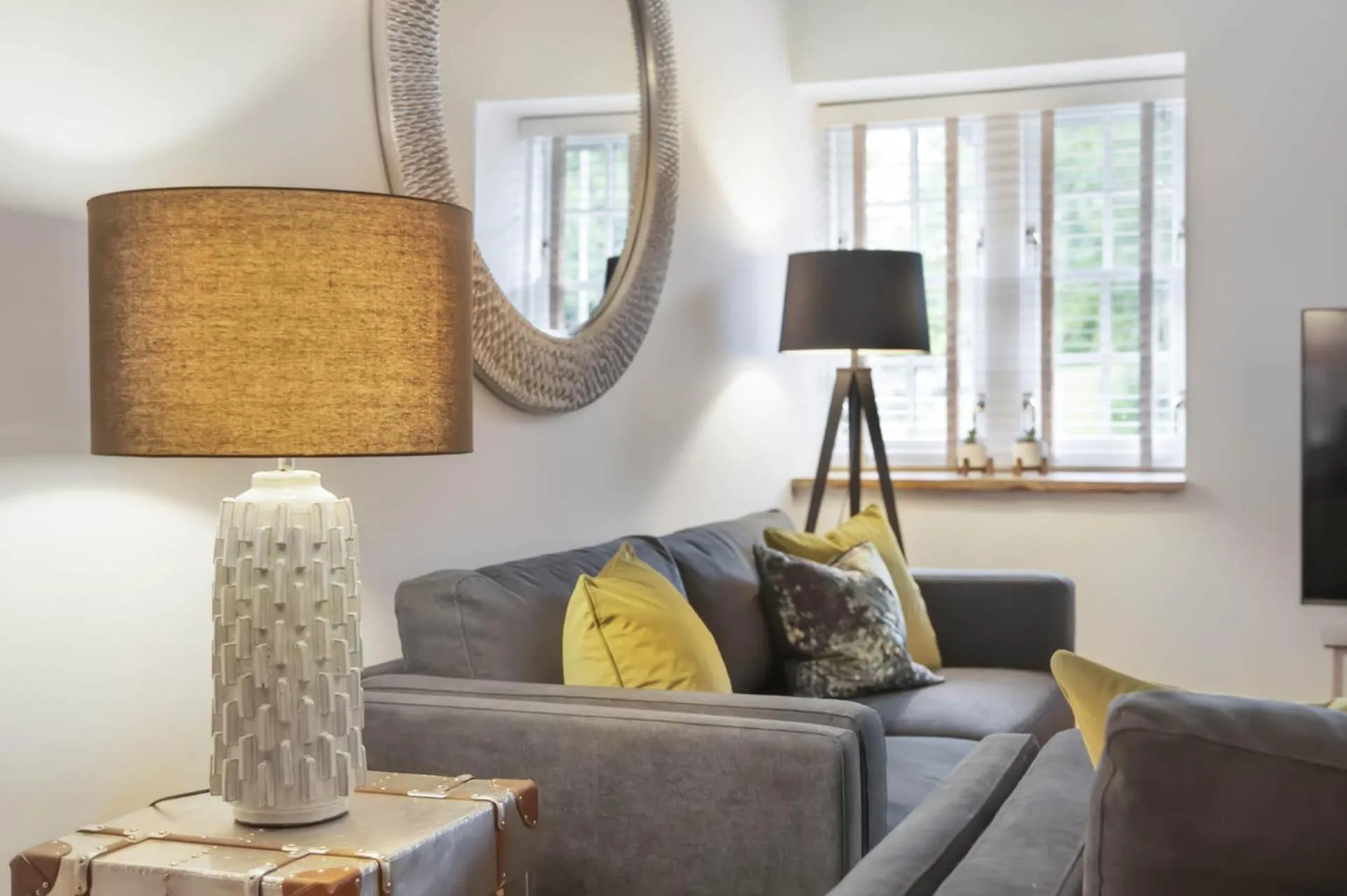 Living room in The Woodside Apartments