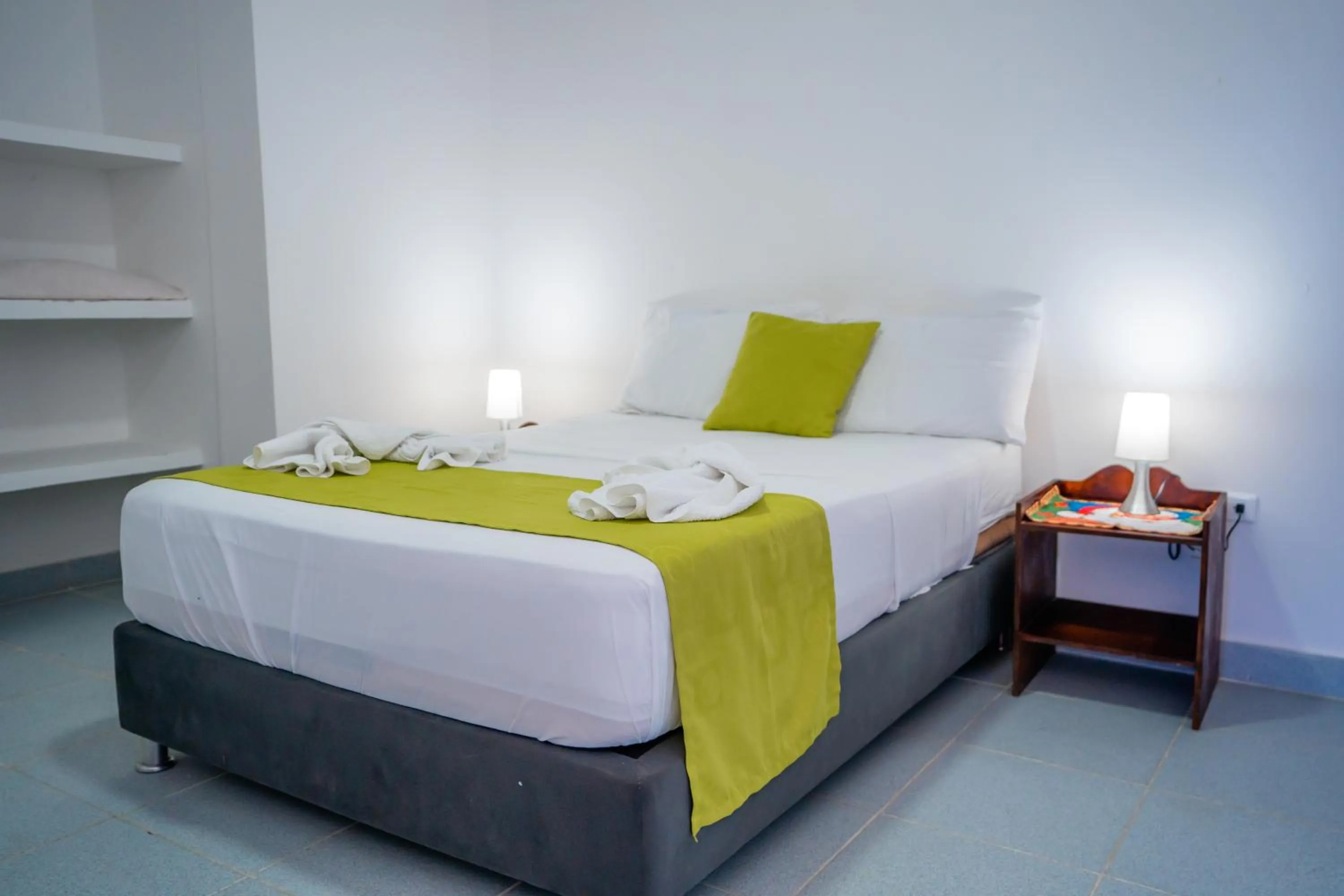 Bed in Hotel El Pirata Morgan