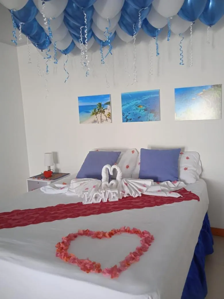 Bed in Hotel El Pirata Morgan