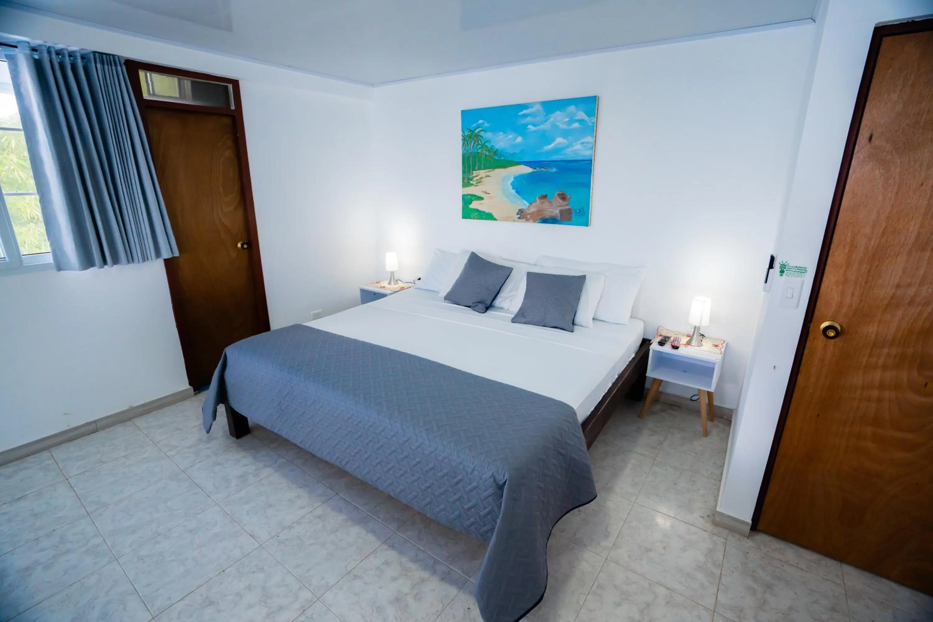 Bed in Hotel El Pirata Morgan