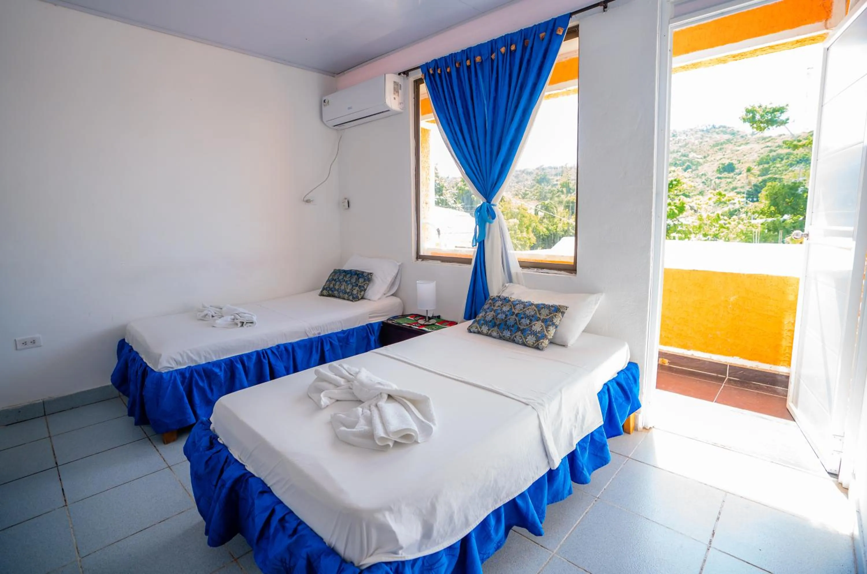 Bed in Hotel El Pirata Morgan