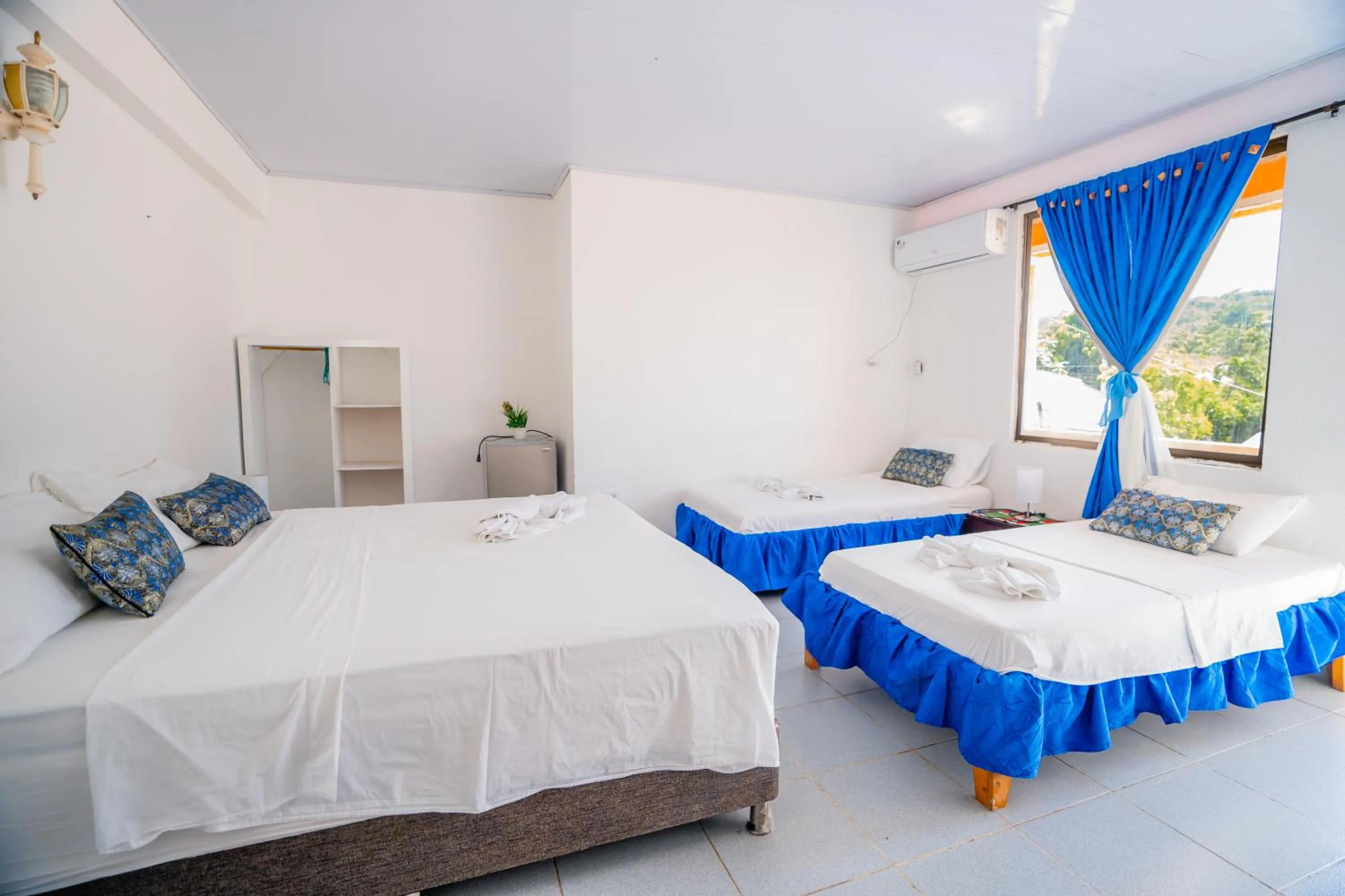 Bed in Hotel El Pirata Morgan