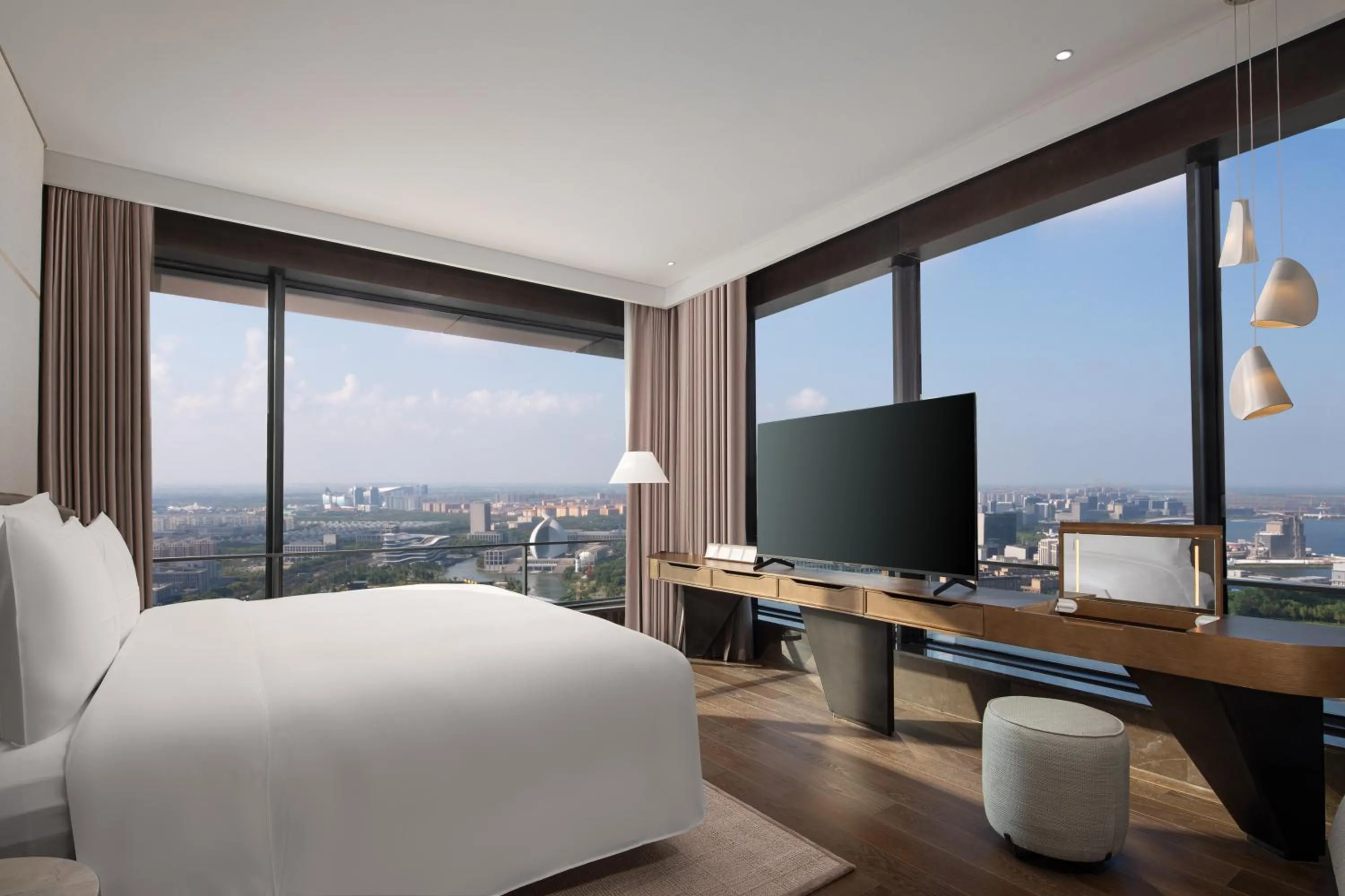 Bed in Radisson Collection Lingang Shanghai