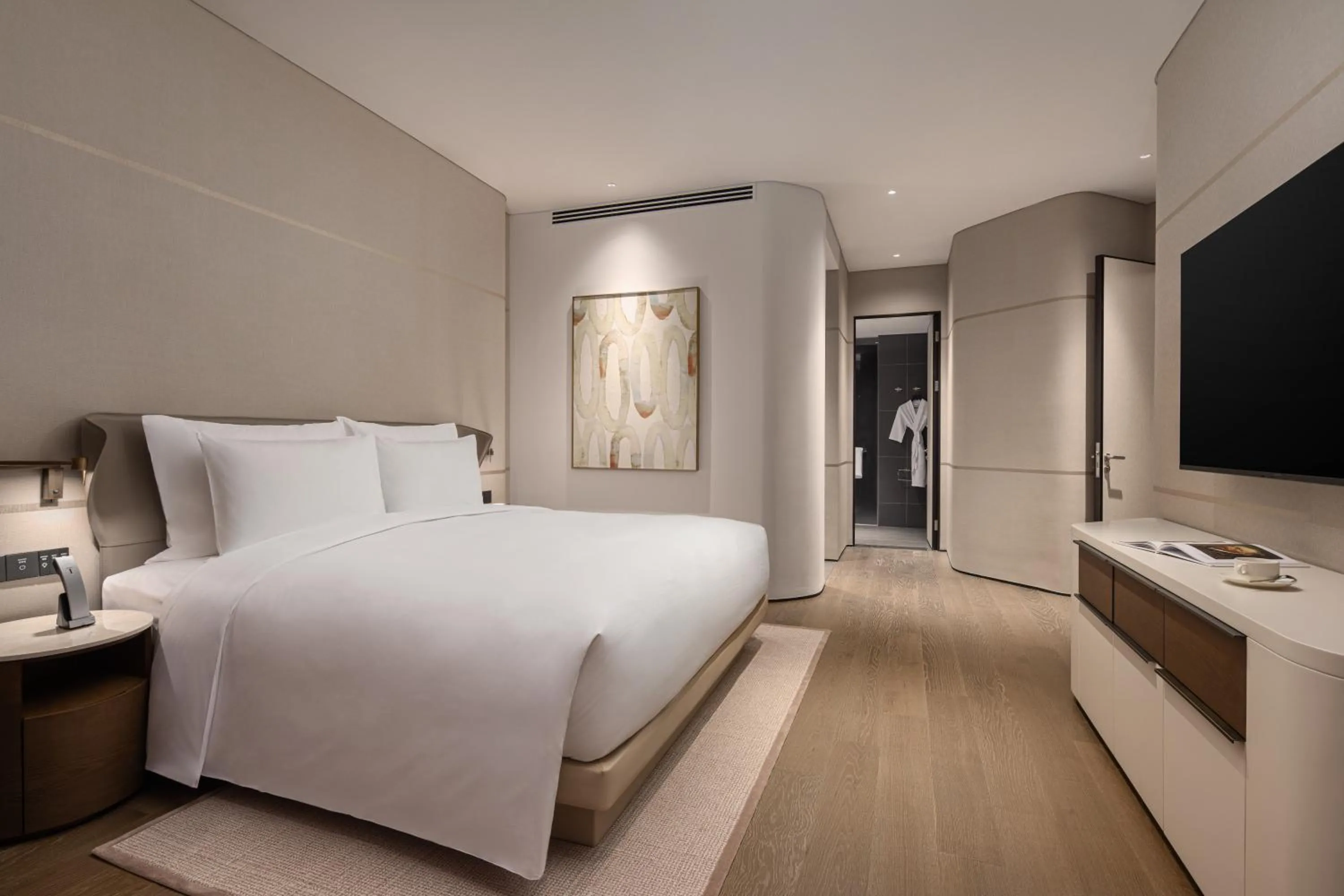 Bed in Radisson Collection Lingang Shanghai