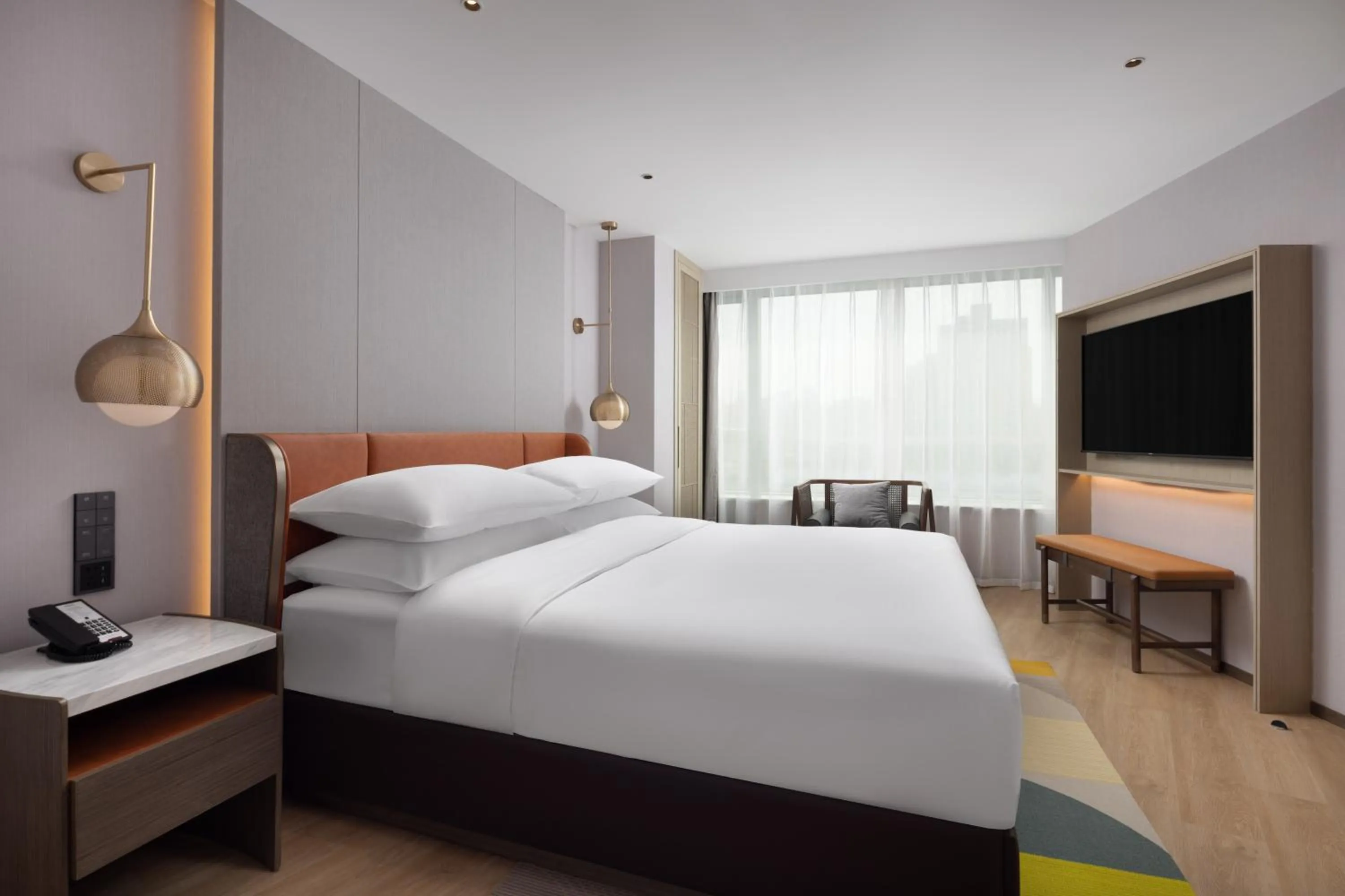 Bed in Home2 Suites by Hilton Beijing West Station