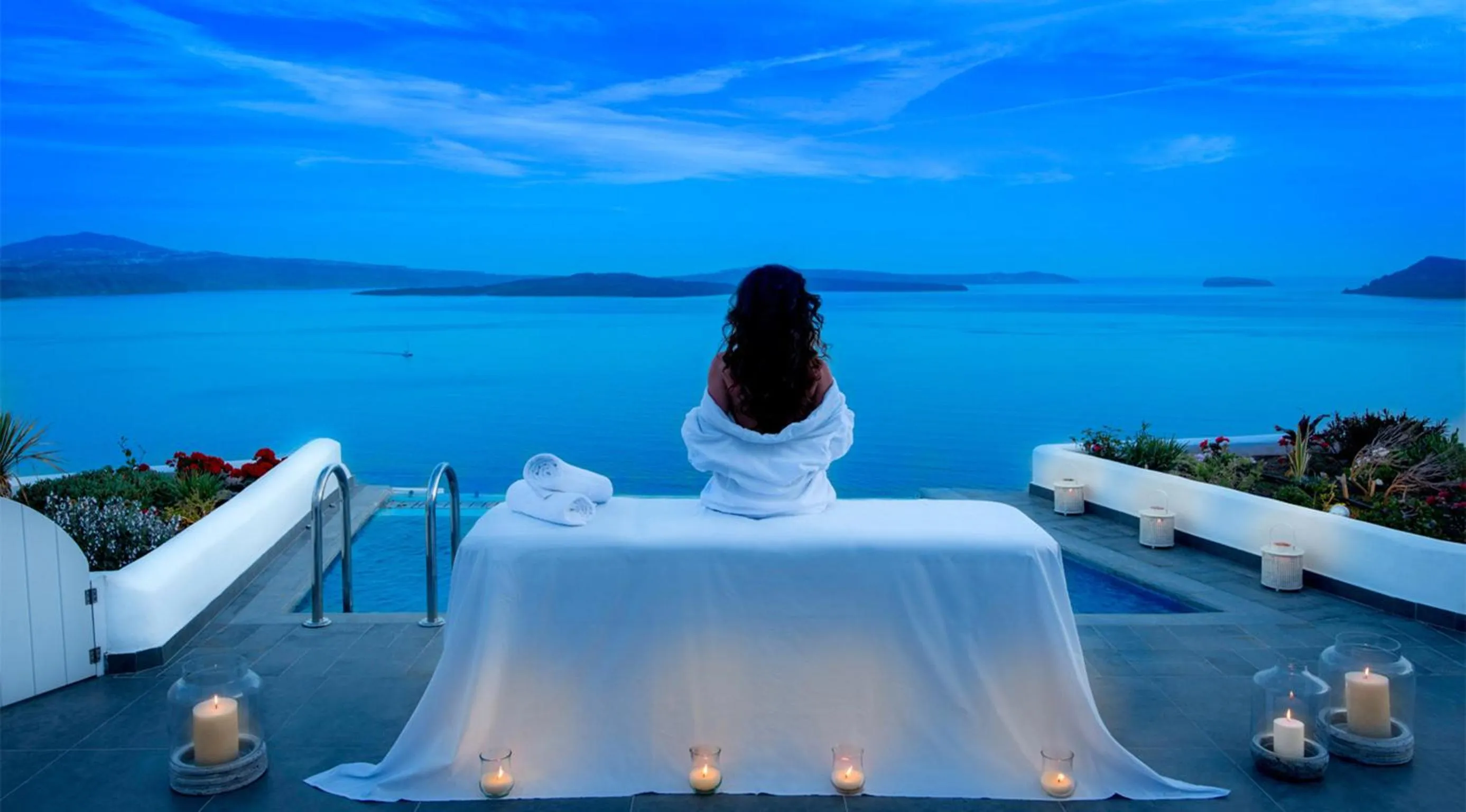 Balcony/Terrace in Santorini Secret Suites & Spa, Small Luxury Hotels of the World