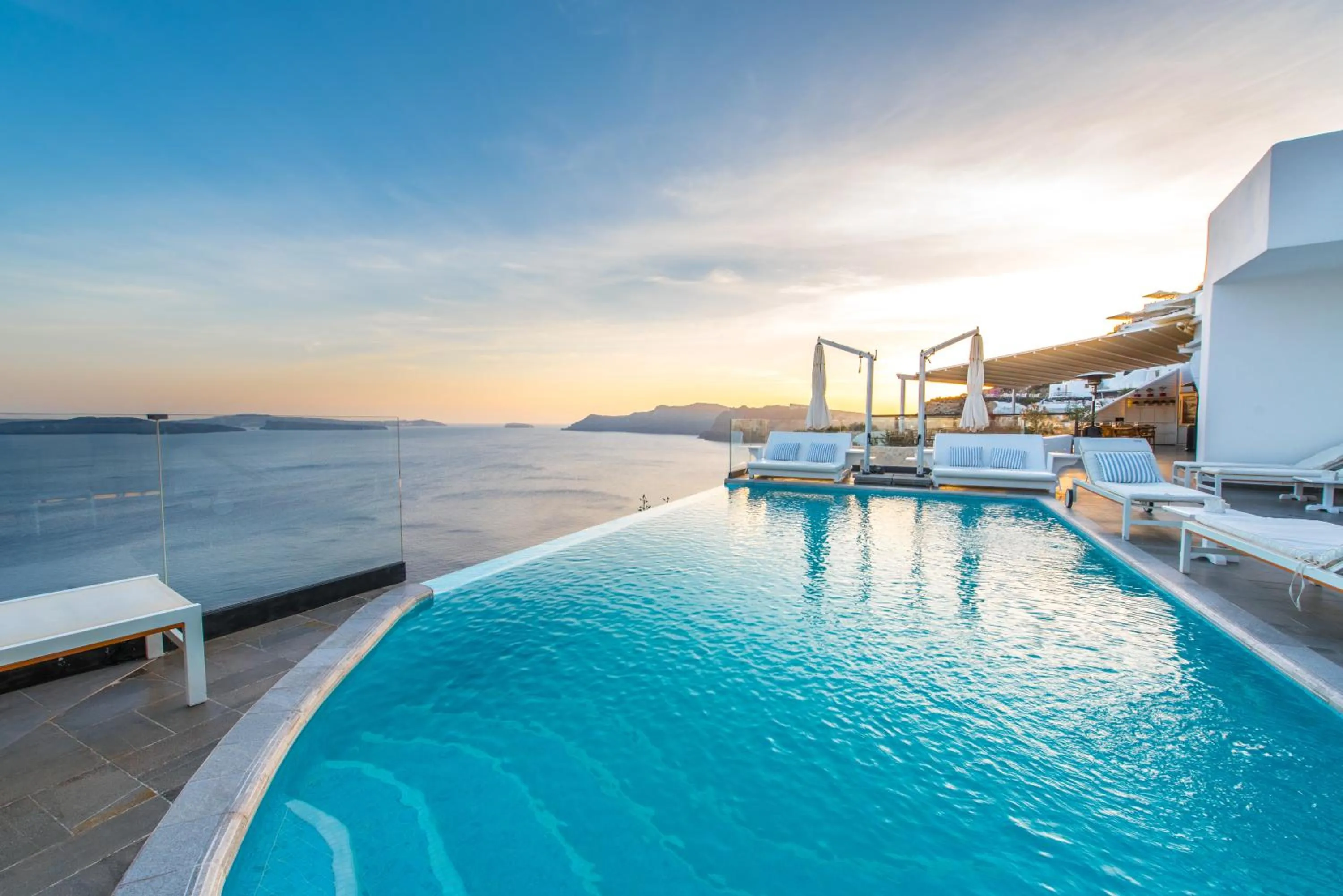 Swimming pool in Santorini Secret Suites & Spa, Small Luxury Hotels of the World