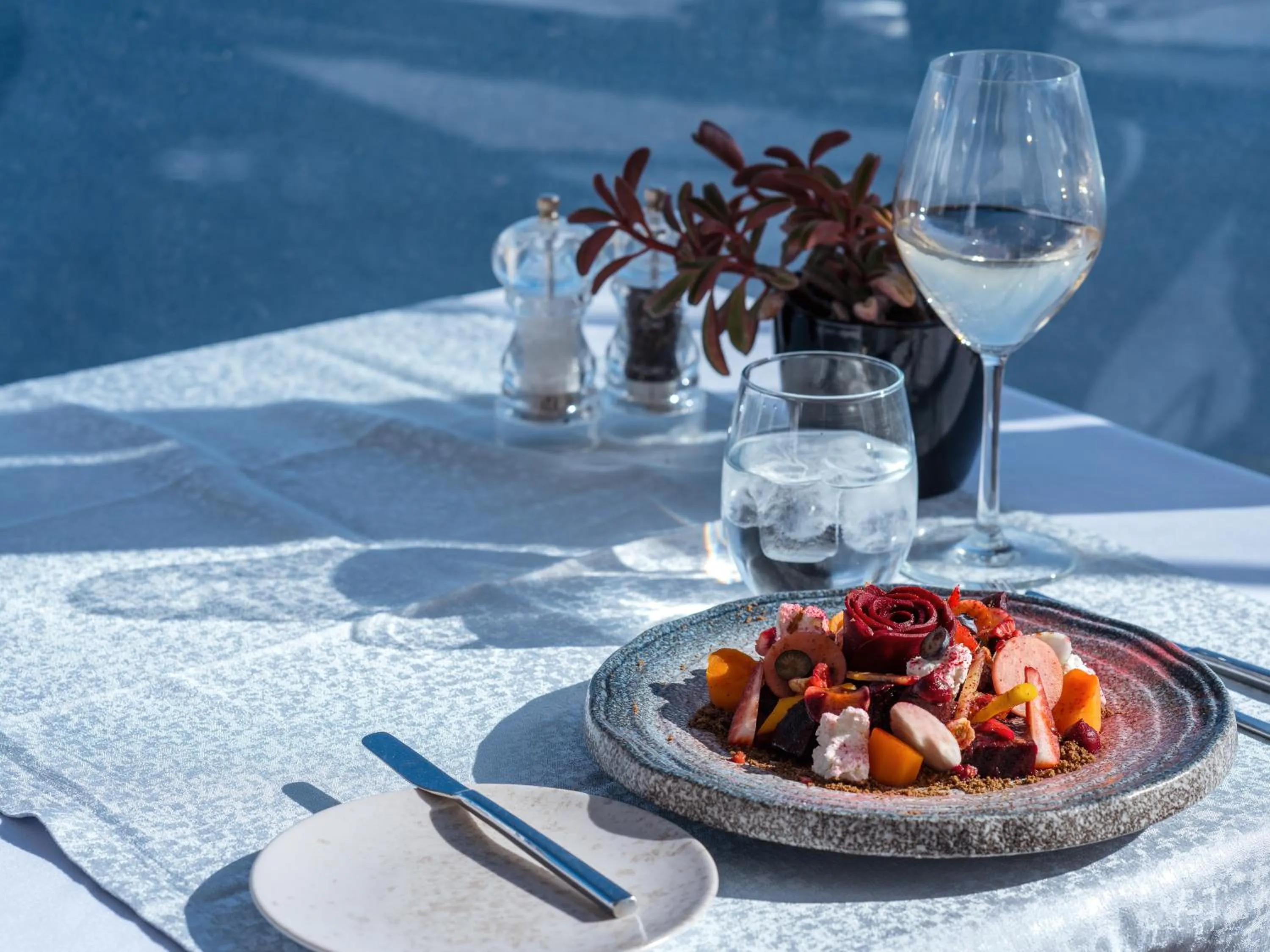 Food in Santorini Secret Suites & Spa, Small Luxury Hotels of the World