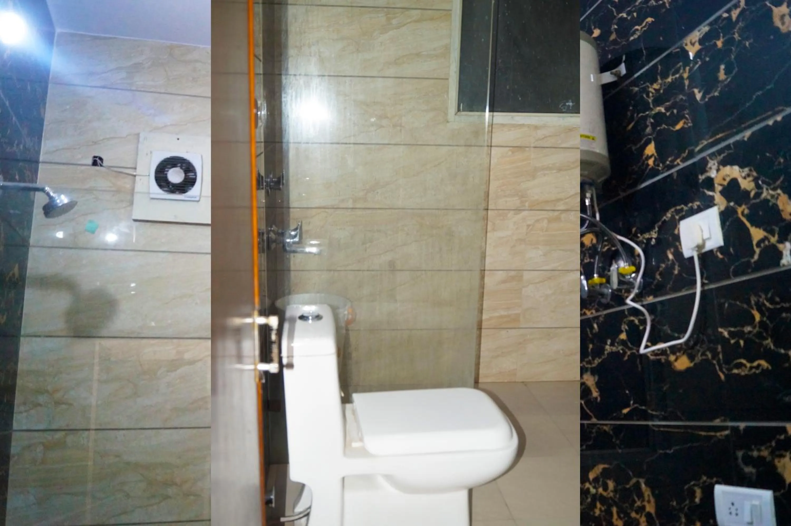 Shower in Hotel Maharaja Continental - New Delhi