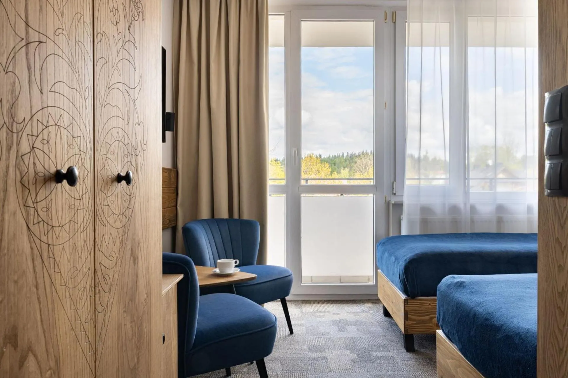 Bed in Hotel Rzemieślnik Zakopane